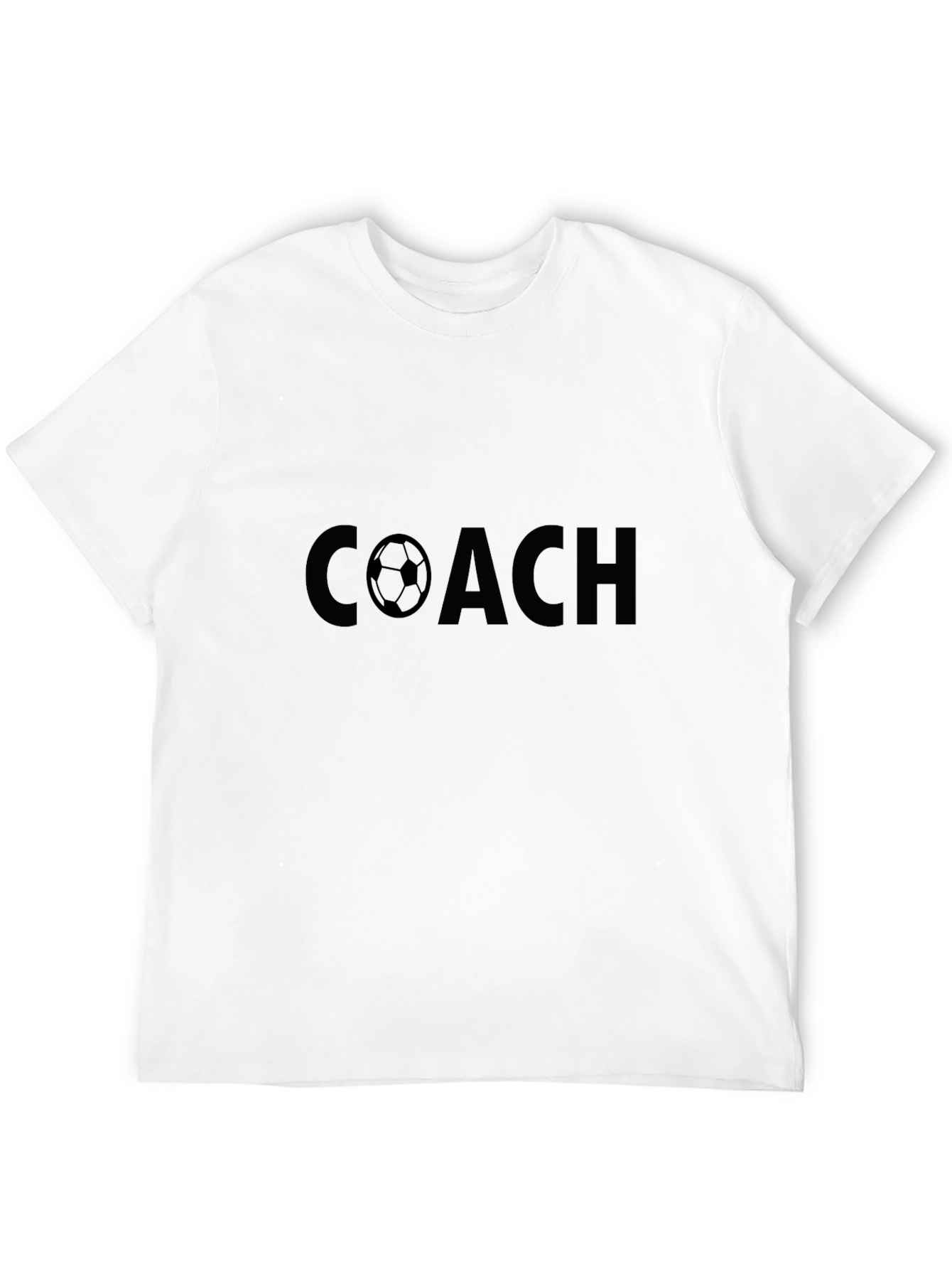 Soccer Coach T-Shirt - Black Cotton Tee