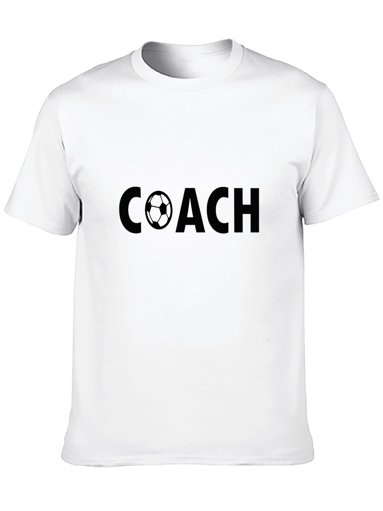 Soccer Coach T-Shirt - Black Cotton Tee