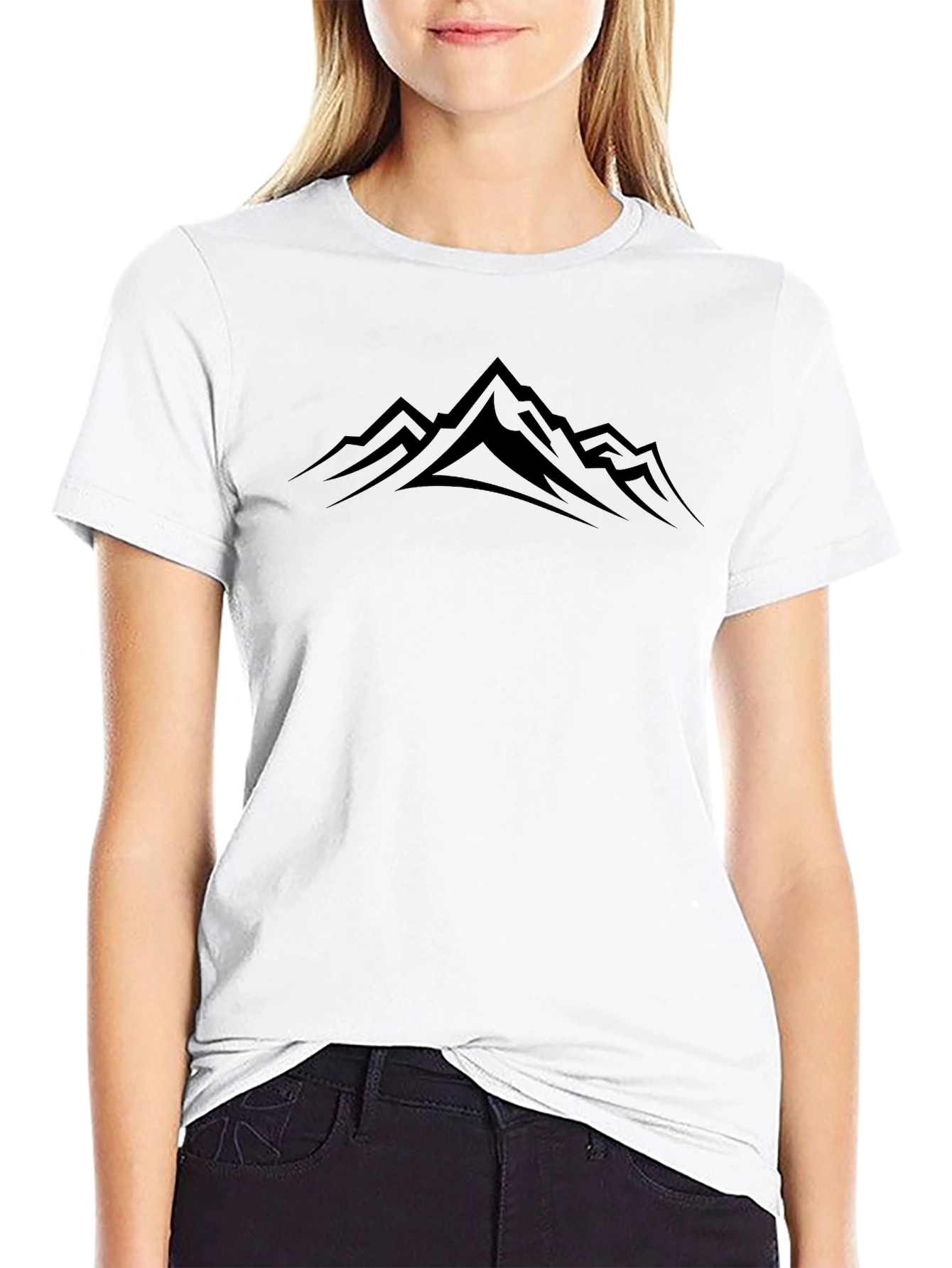 Mens Black Mountain Graphic Tee