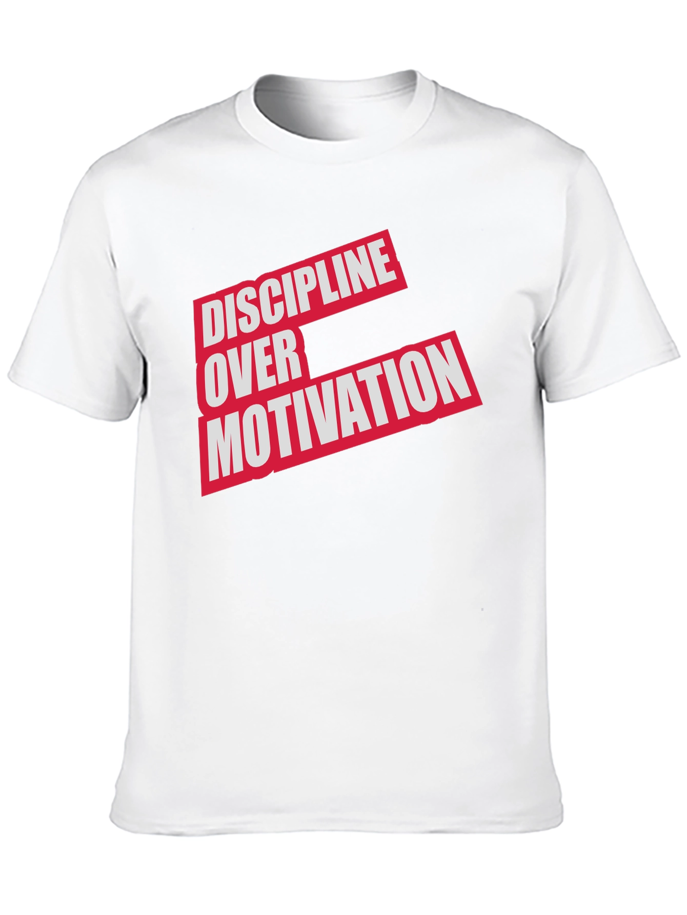 Discipline Over Motivation Graphic Tee - Mens Black T-Shirt
