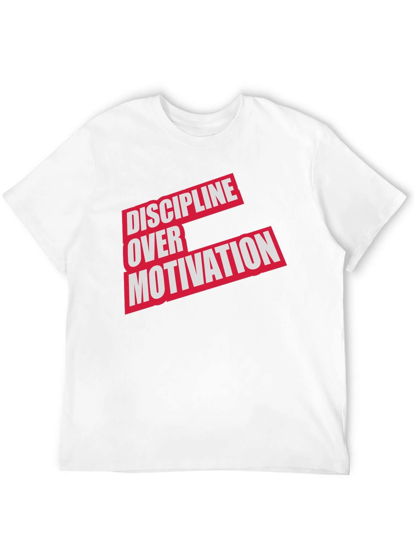 Discipline Over Motivation Graphic Tee - Mens Black T-Shirt