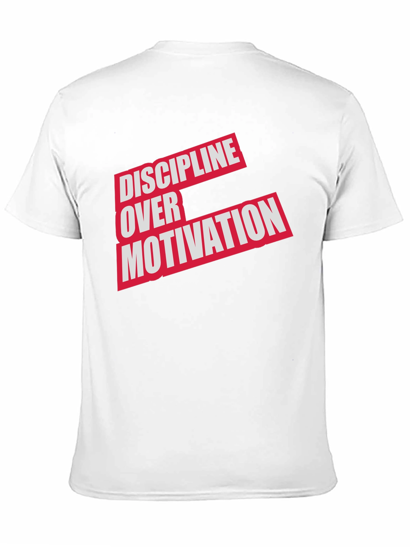 Discipline Over Motivation Graphic Tee - Mens Black T-Shirt