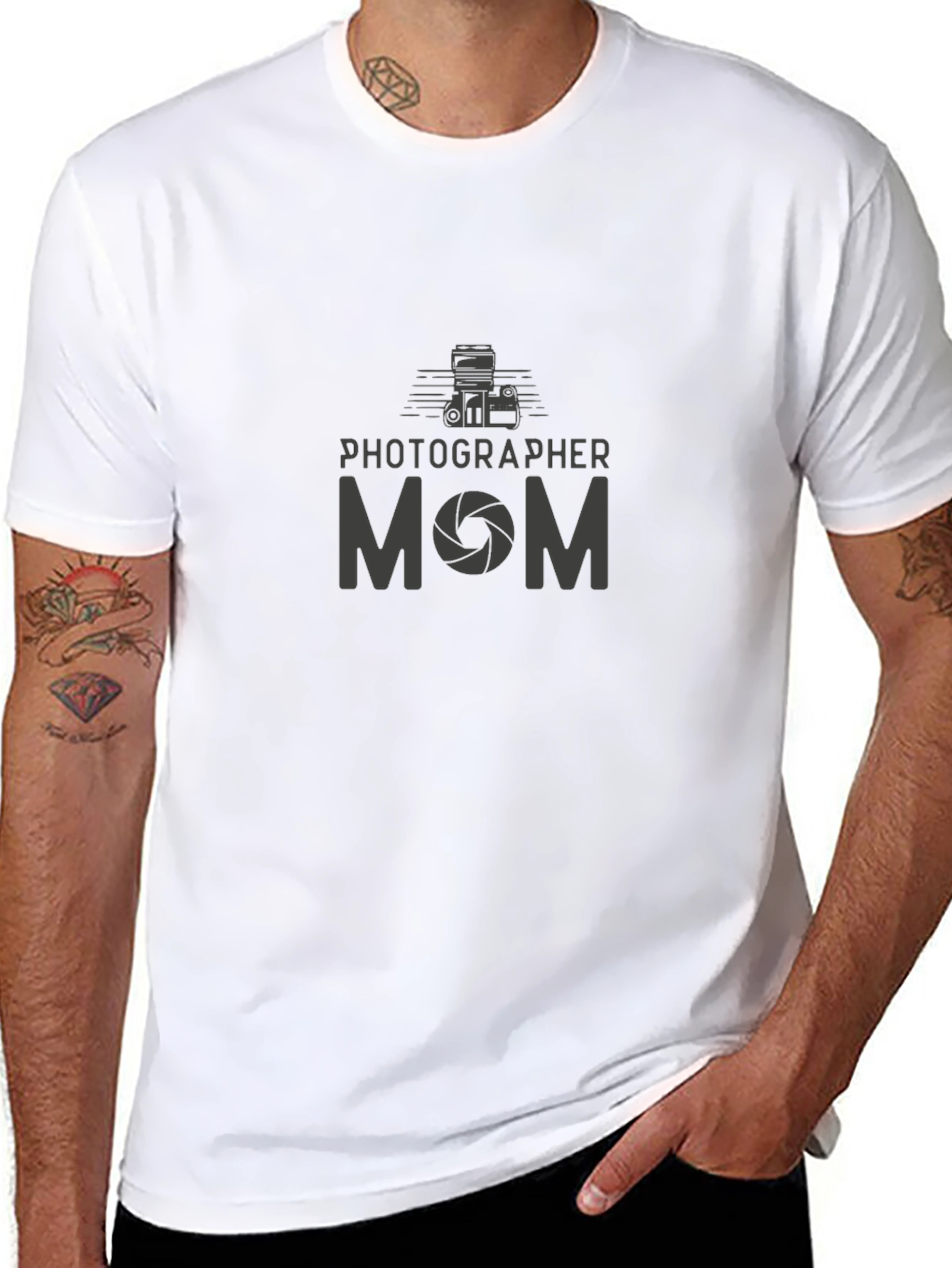 Photographer Mom Graphic Tee - Black Unisex T-Shirt
