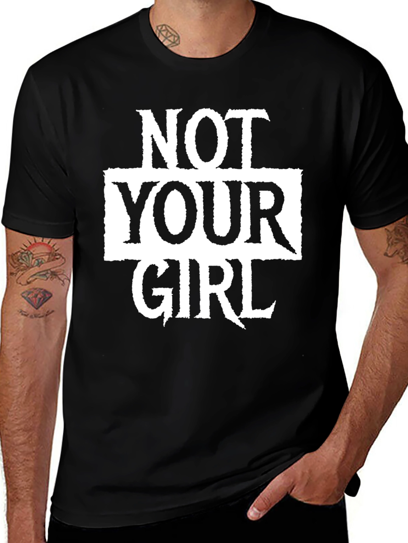 Not Your Girl Graphic Tee - Black Unisex T-Shirt