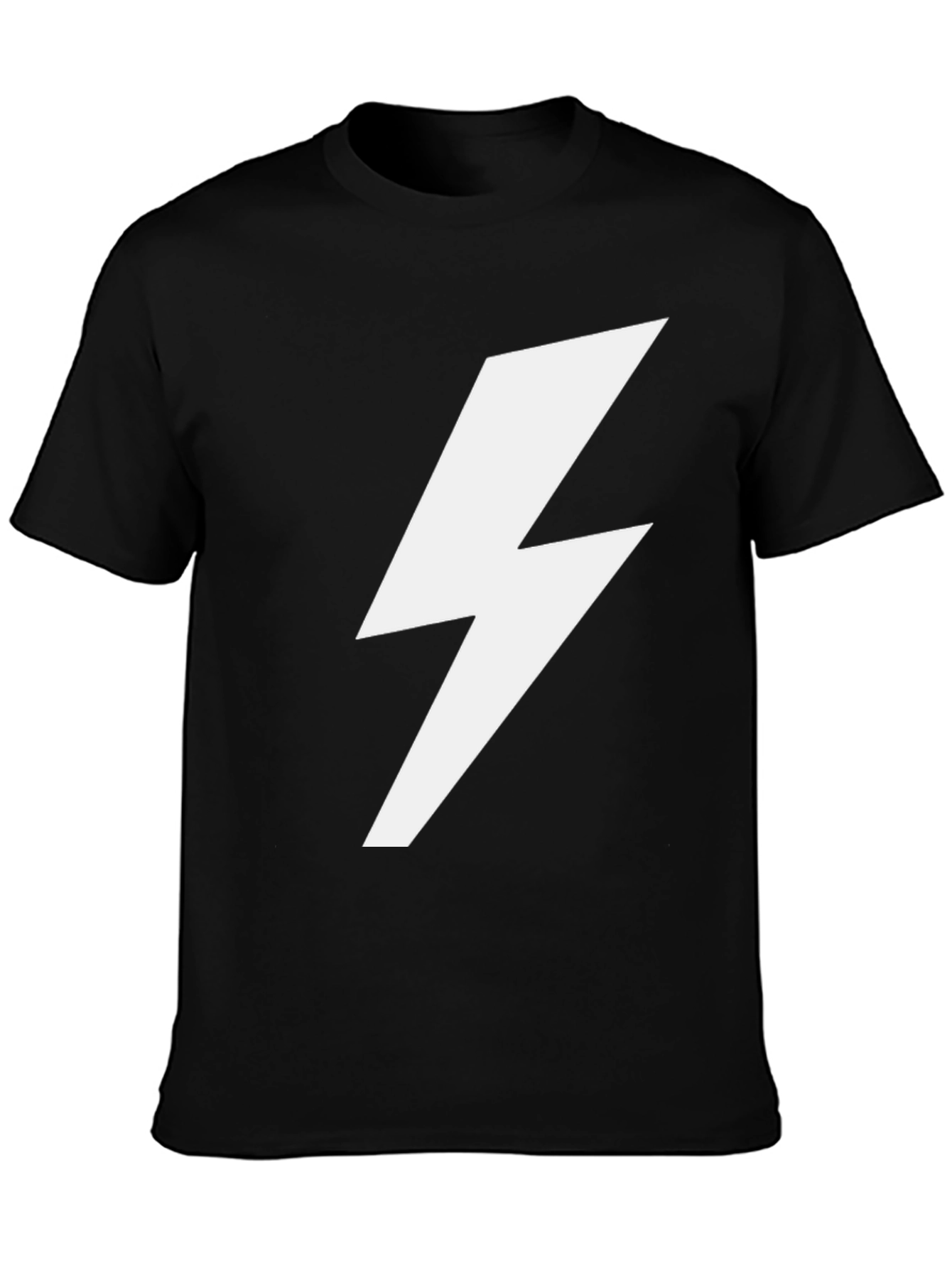 Lightning Bolt Graphic Tee - Black