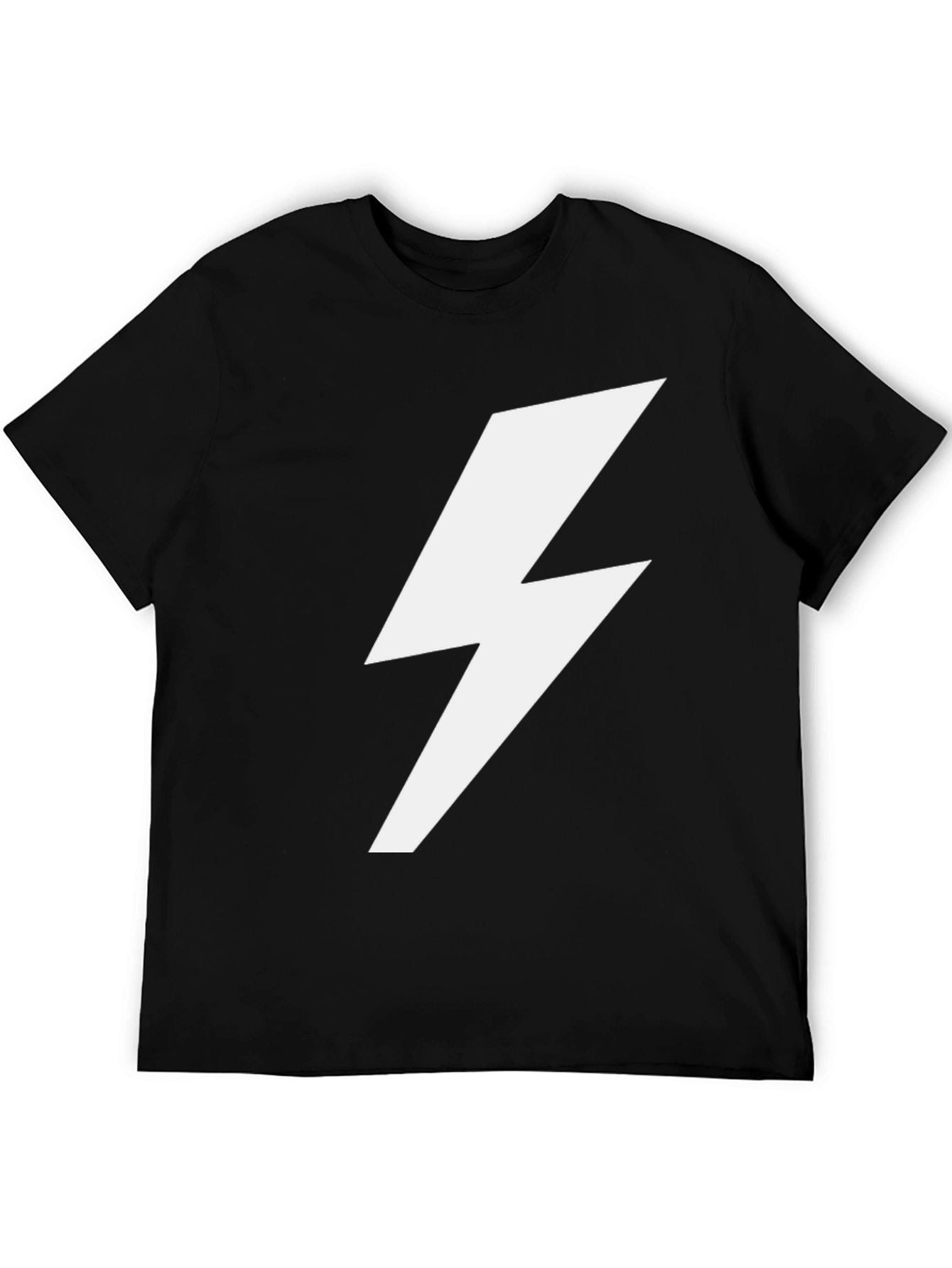 Lightning Bolt Graphic Tee - Black