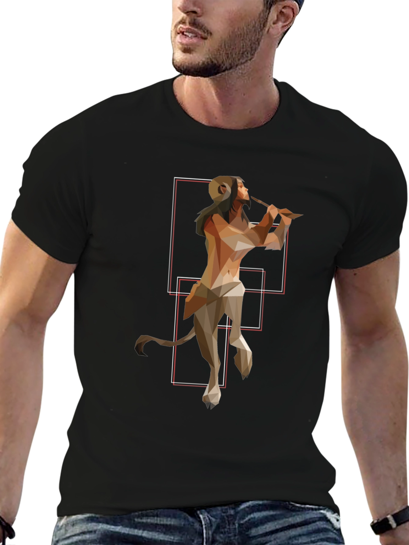 Geometric Centaur T-Shirt - Mythical Style