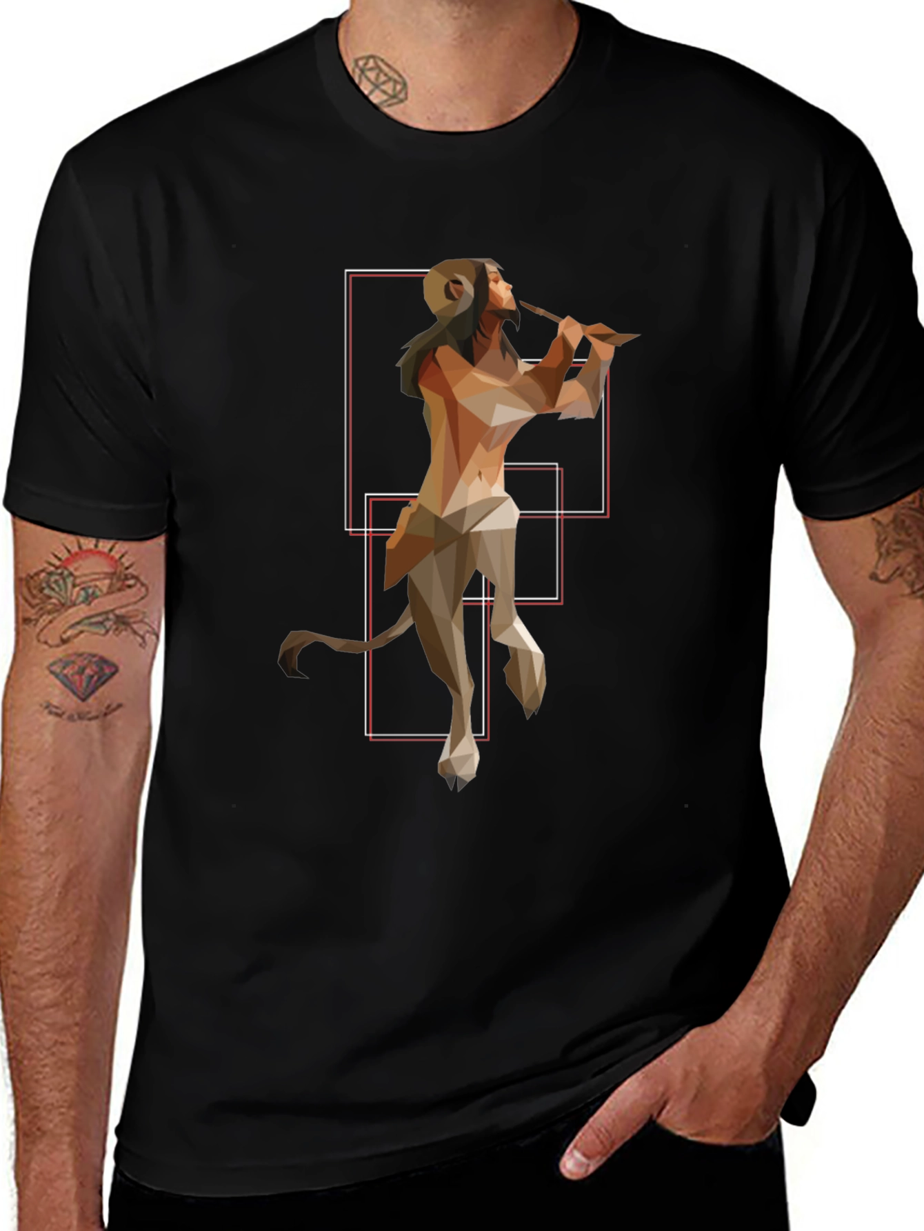Geometric Centaur T-Shirt - Mythical Style