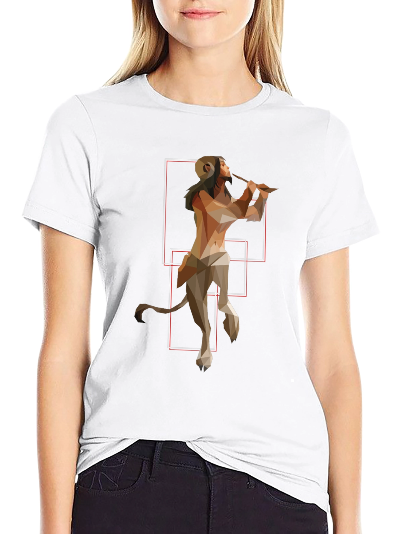 Geometric Centaur T-Shirt - Mythical Style