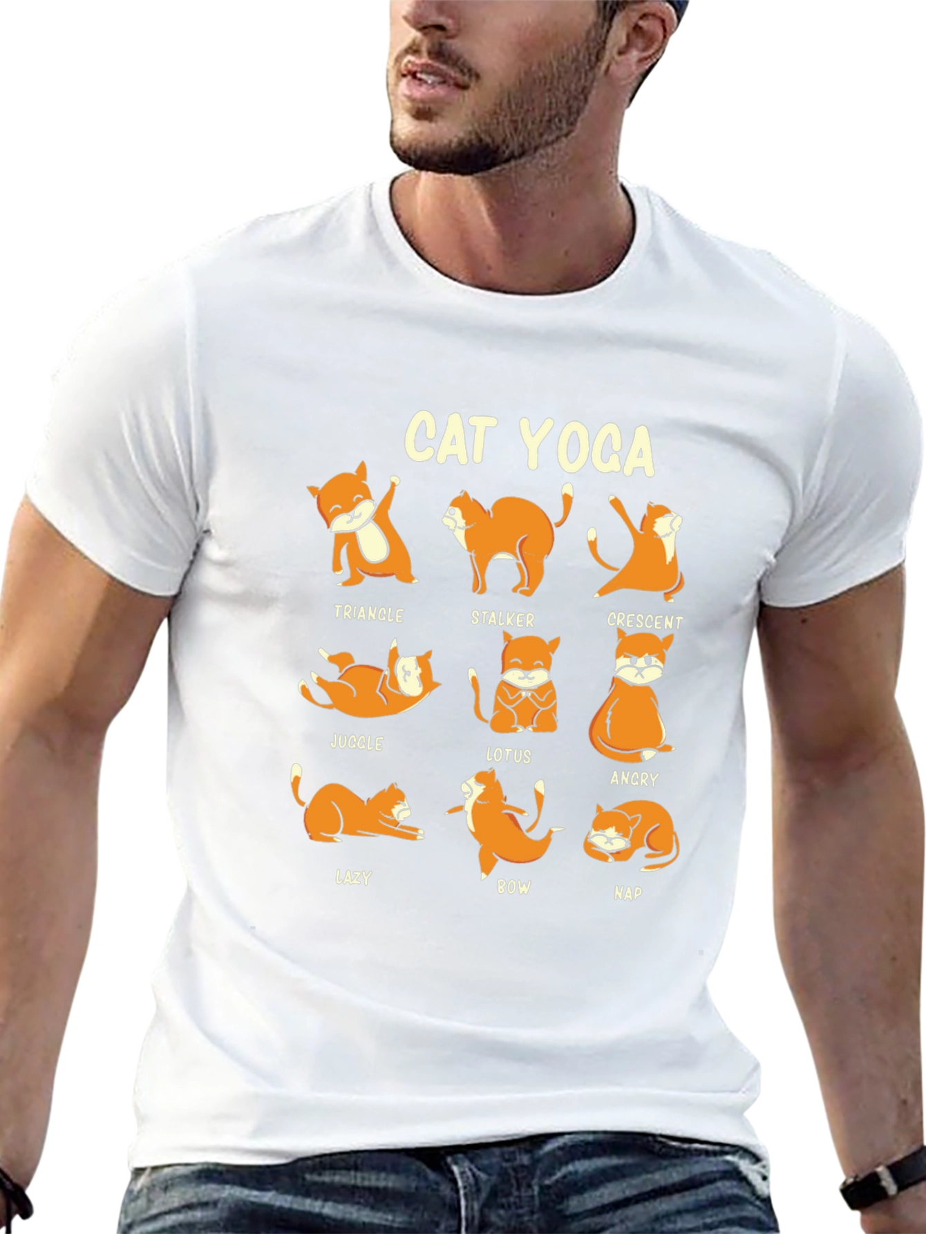 Cat Yoga T-Shirt - Funny Animal Lover Tee