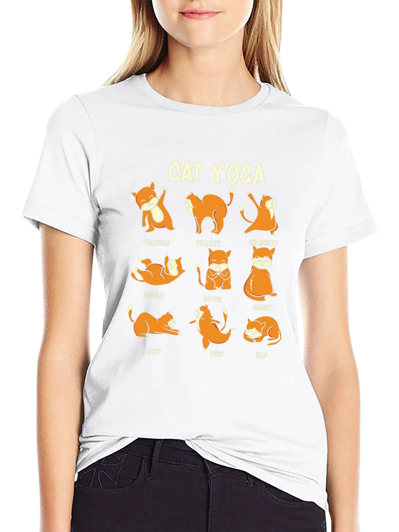 Cat Yoga T-Shirt - Funny Animal Lover Tee