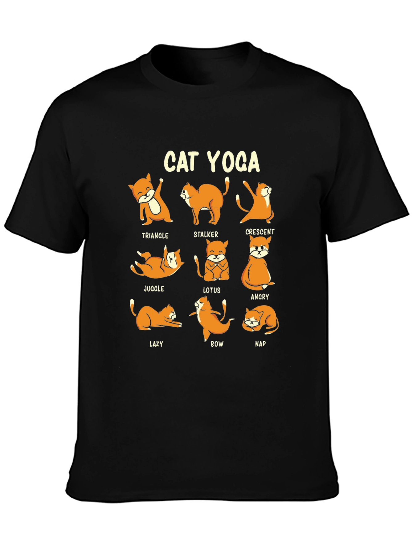 Cat Yoga T-Shirt - Funny Animal Lover Tee