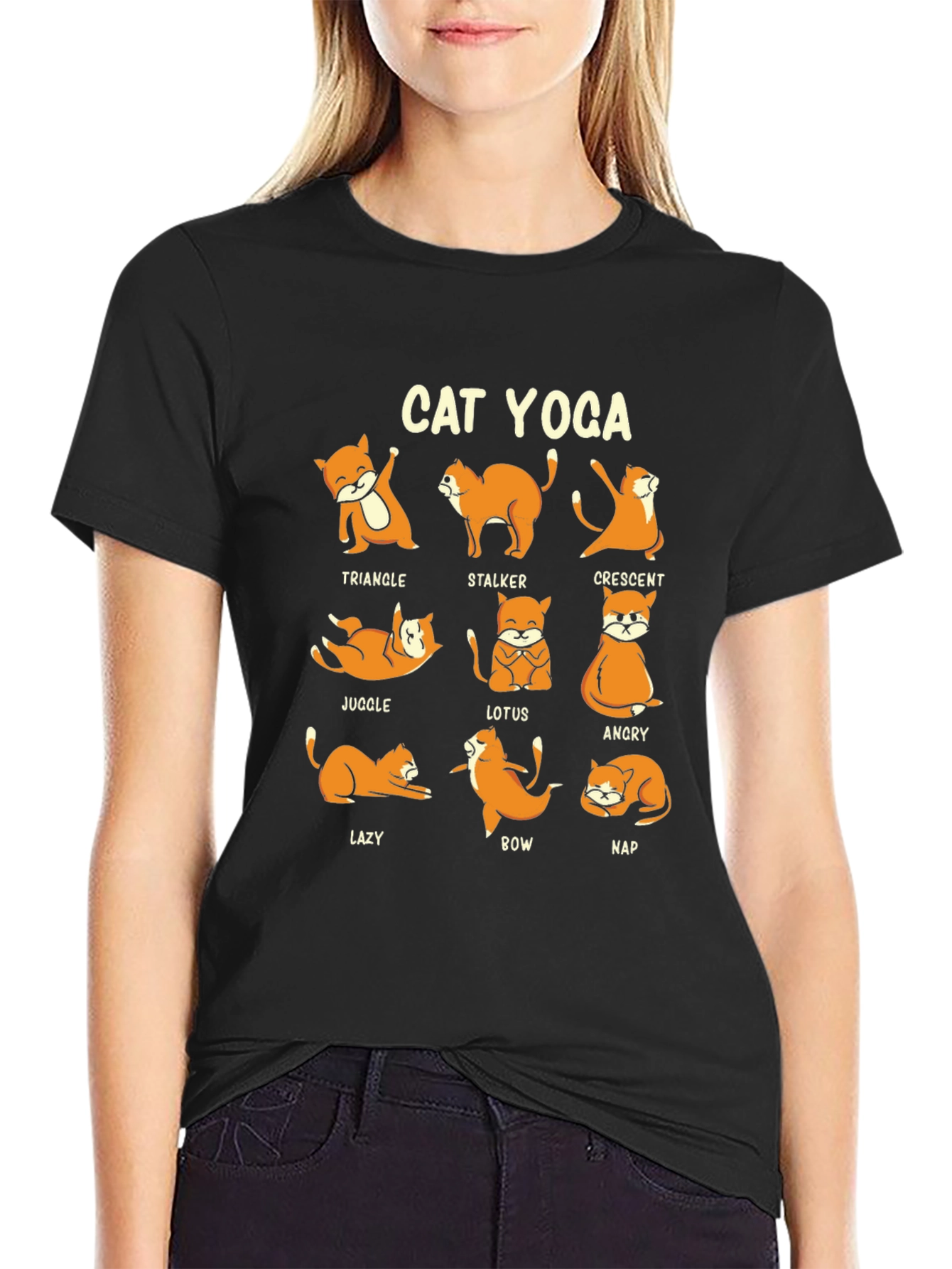 Cat Yoga T-Shirt - Funny Animal Lover Tee