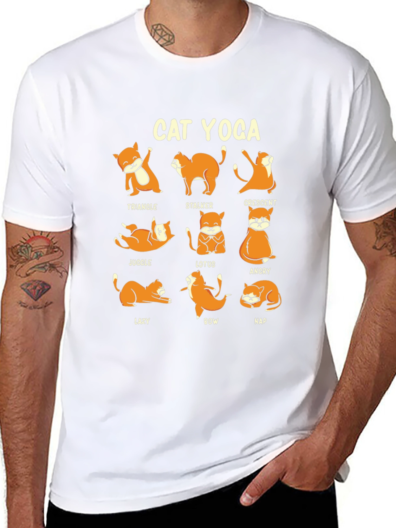 Cat Yoga T-Shirt - Funny Animal Lover Tee