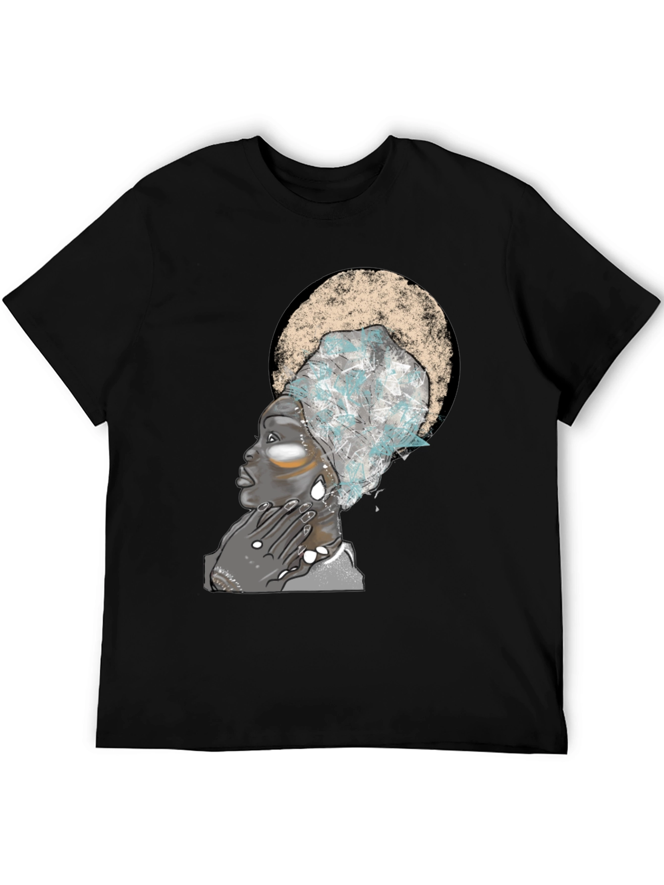 Black T-Shirt - African Queen Graphic Tee