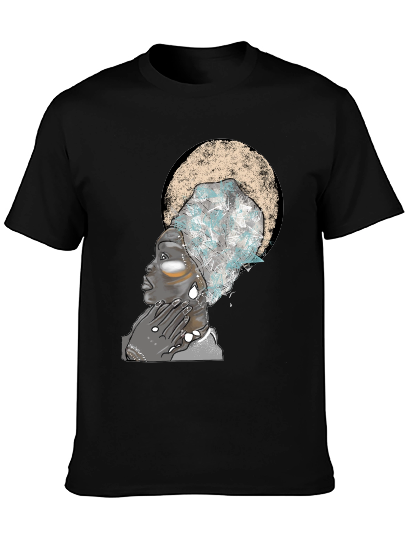 Black T-Shirt - African Queen Graphic Tee