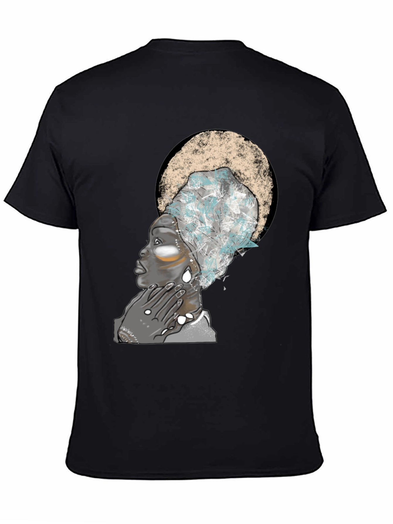 Black T-Shirt - African Queen Graphic Tee