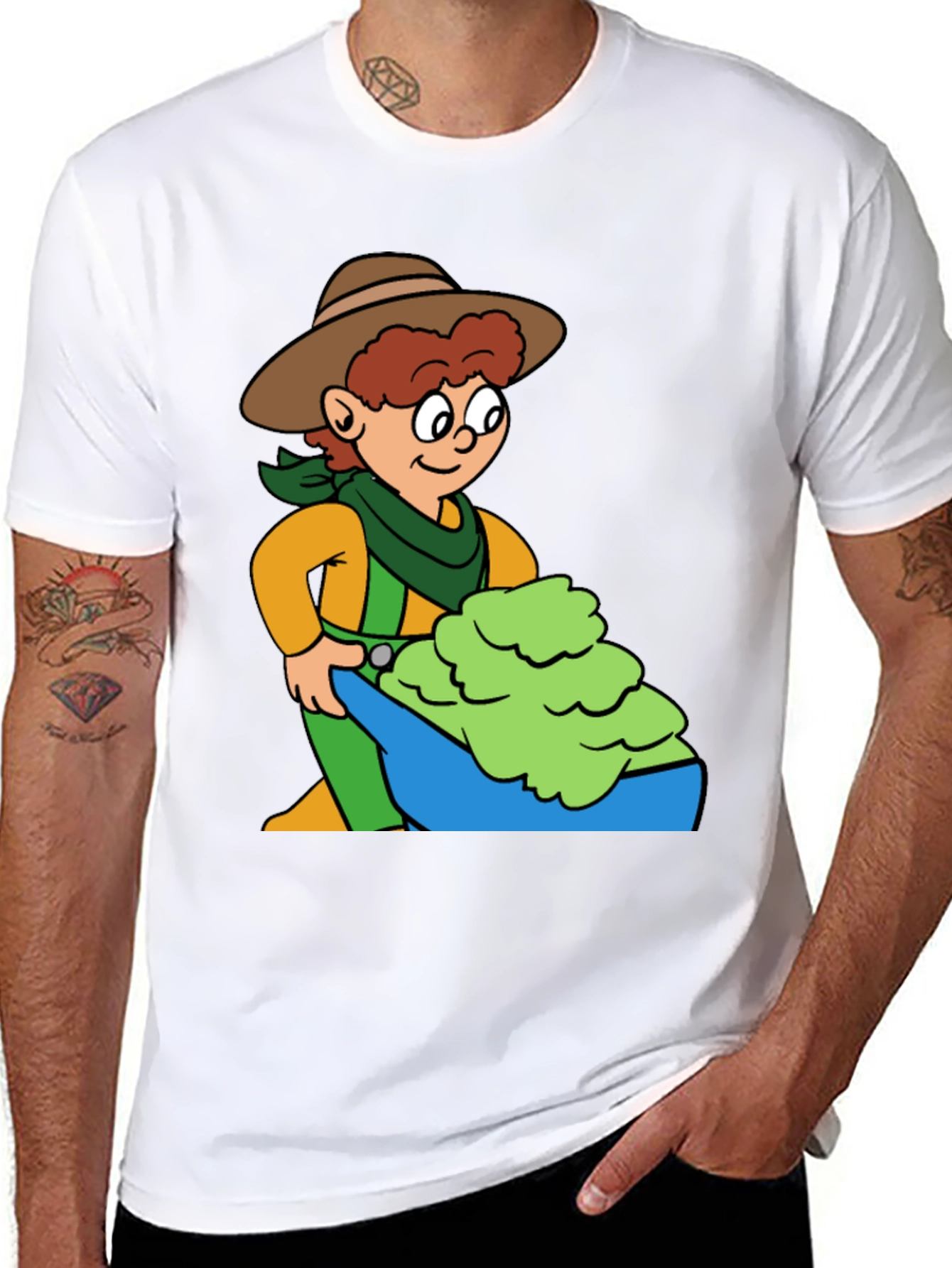 Cartoon Rancher Graphic Tee