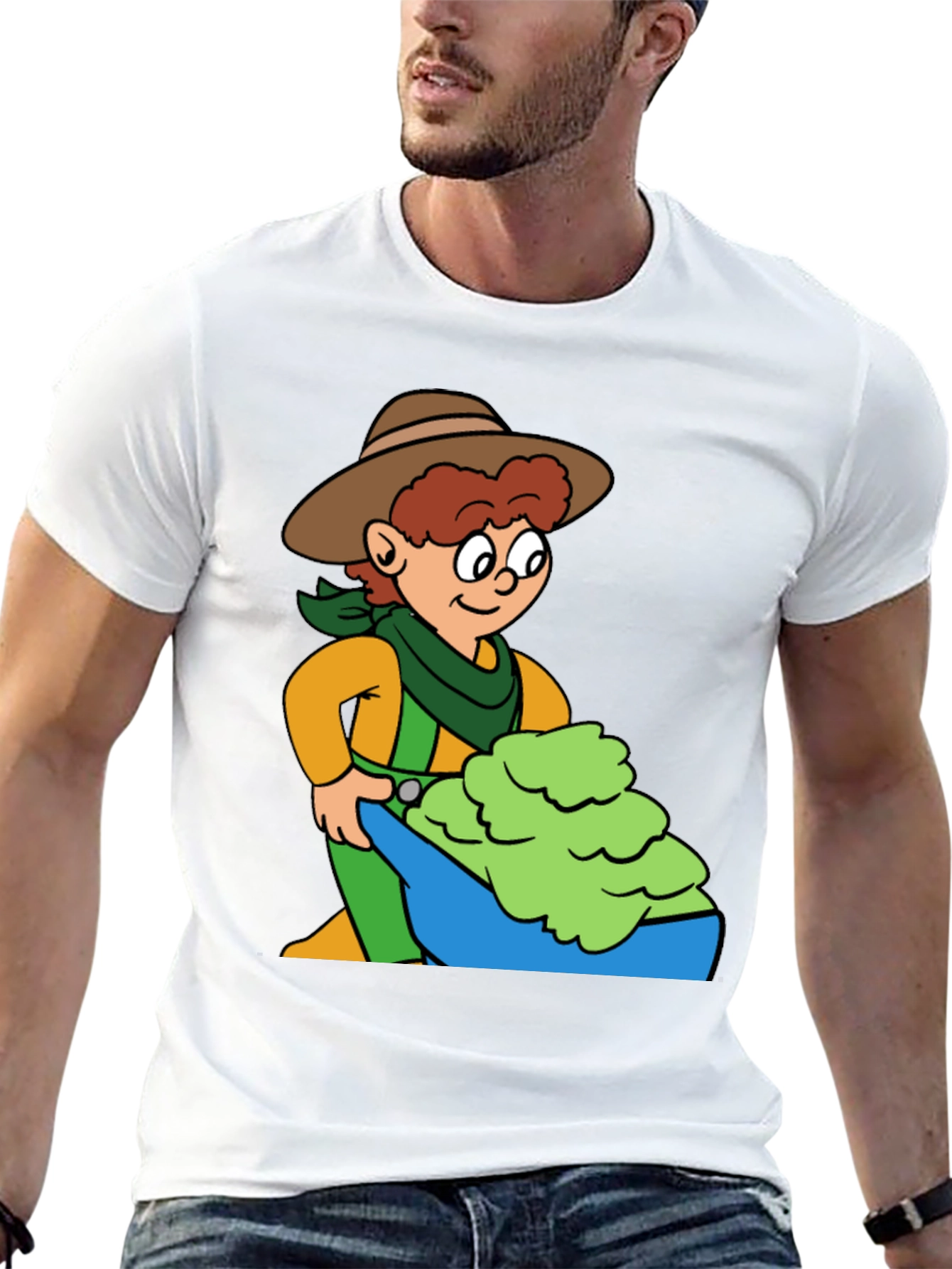 Cartoon Rancher Graphic Tee