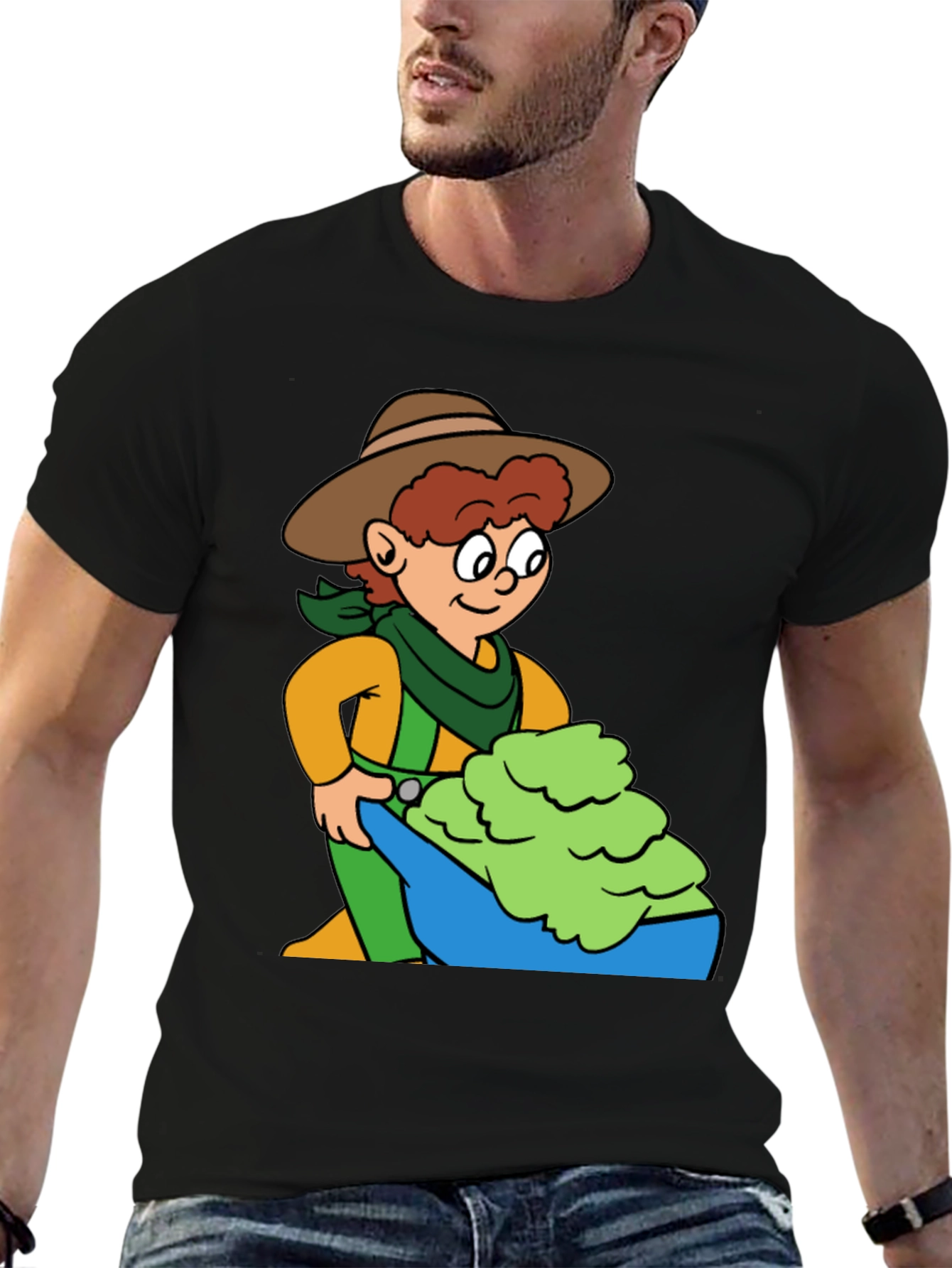Cartoon Rancher Graphic Tee