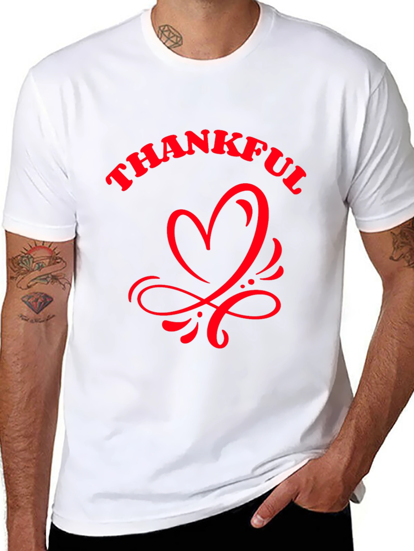 Thankful Heart Graphic Tee - Casual Comfort