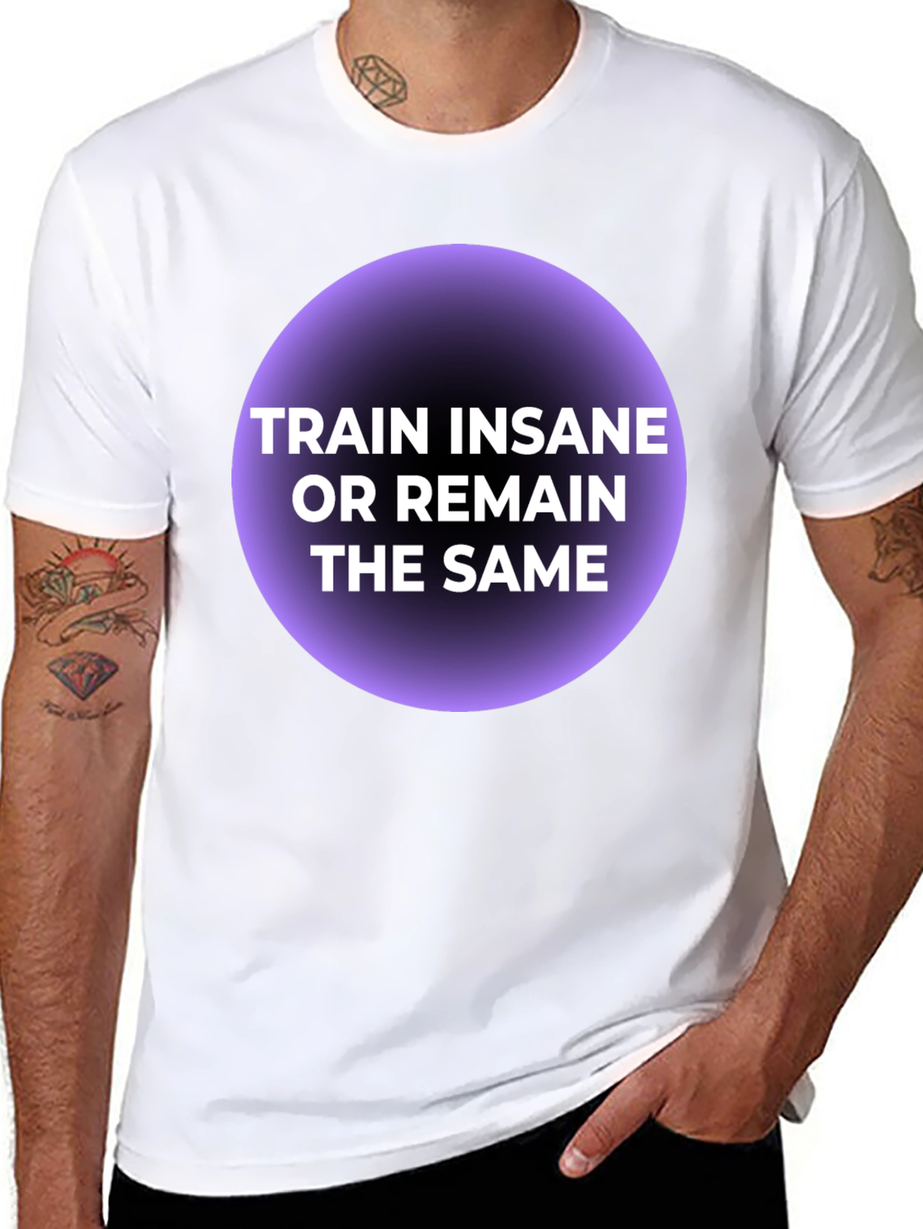 Train Insane T-Shirt - Motivational Fitness Tee