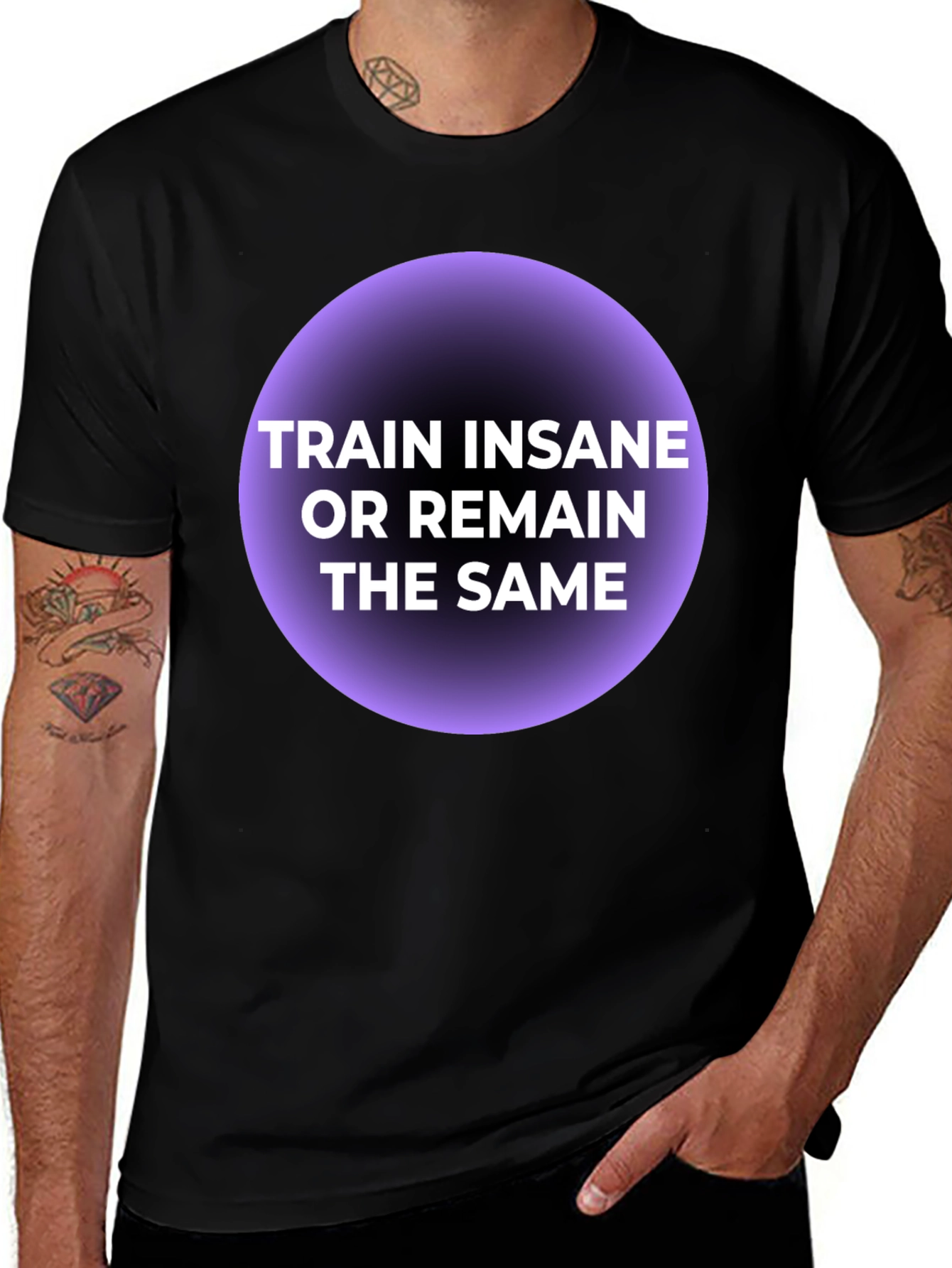 Train Insane T-Shirt - Motivational Fitness Tee