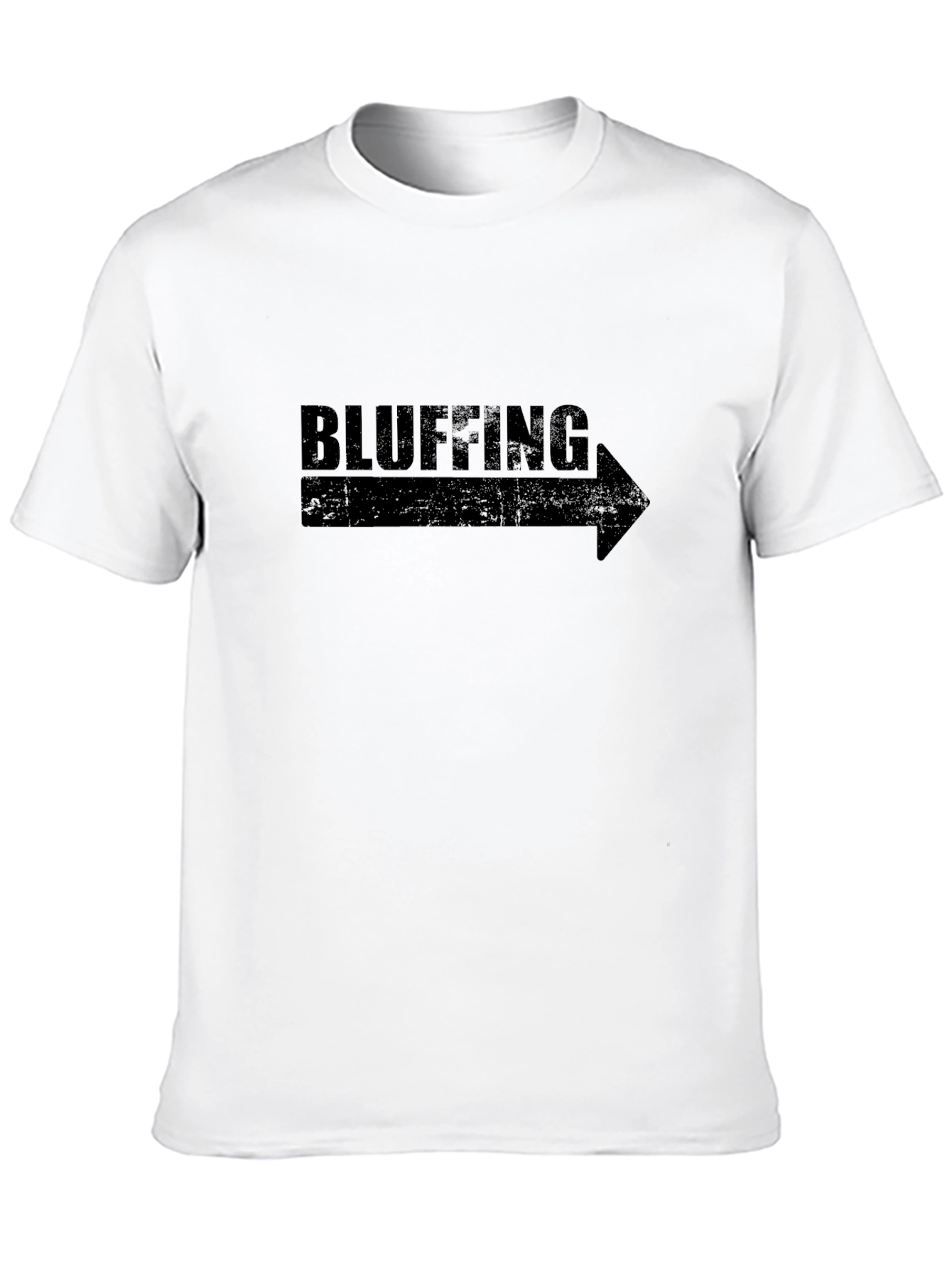 Bluffing Graphic Tee - Right Arrow Novelty T-Shirt