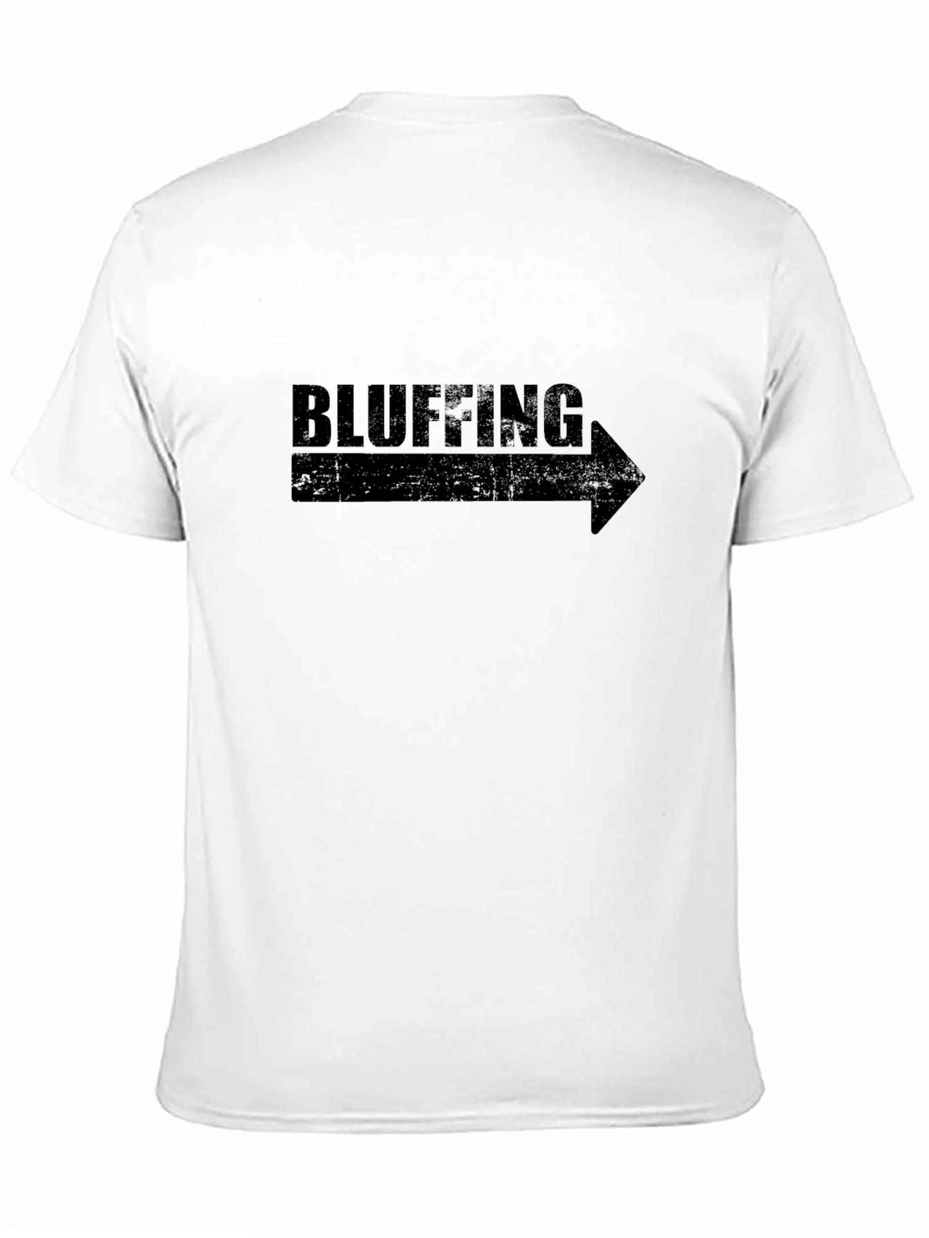 Bluffing Graphic Tee - Right Arrow Novelty T-Shirt