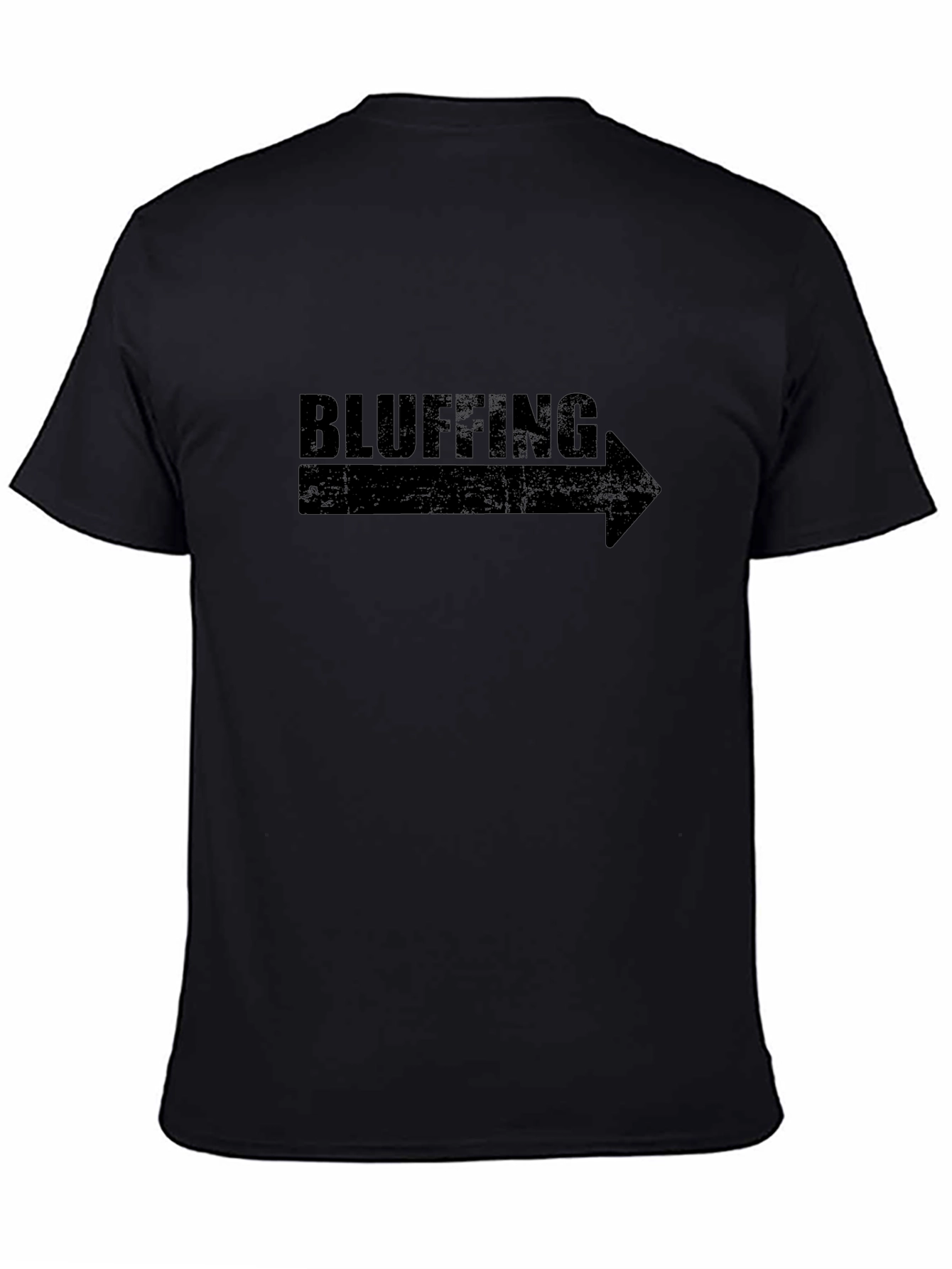 Bluffing Graphic Tee - Right Arrow Novelty T-Shirt