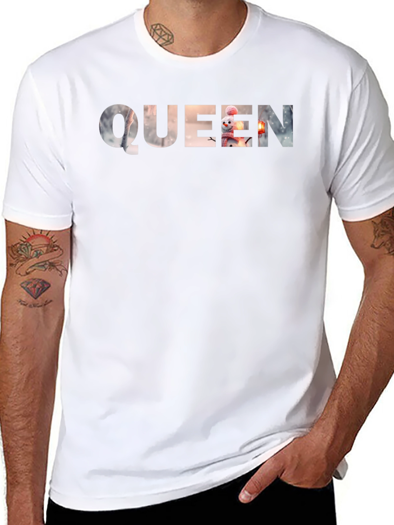 Queen Winter Wonderland T-Shirt - Black