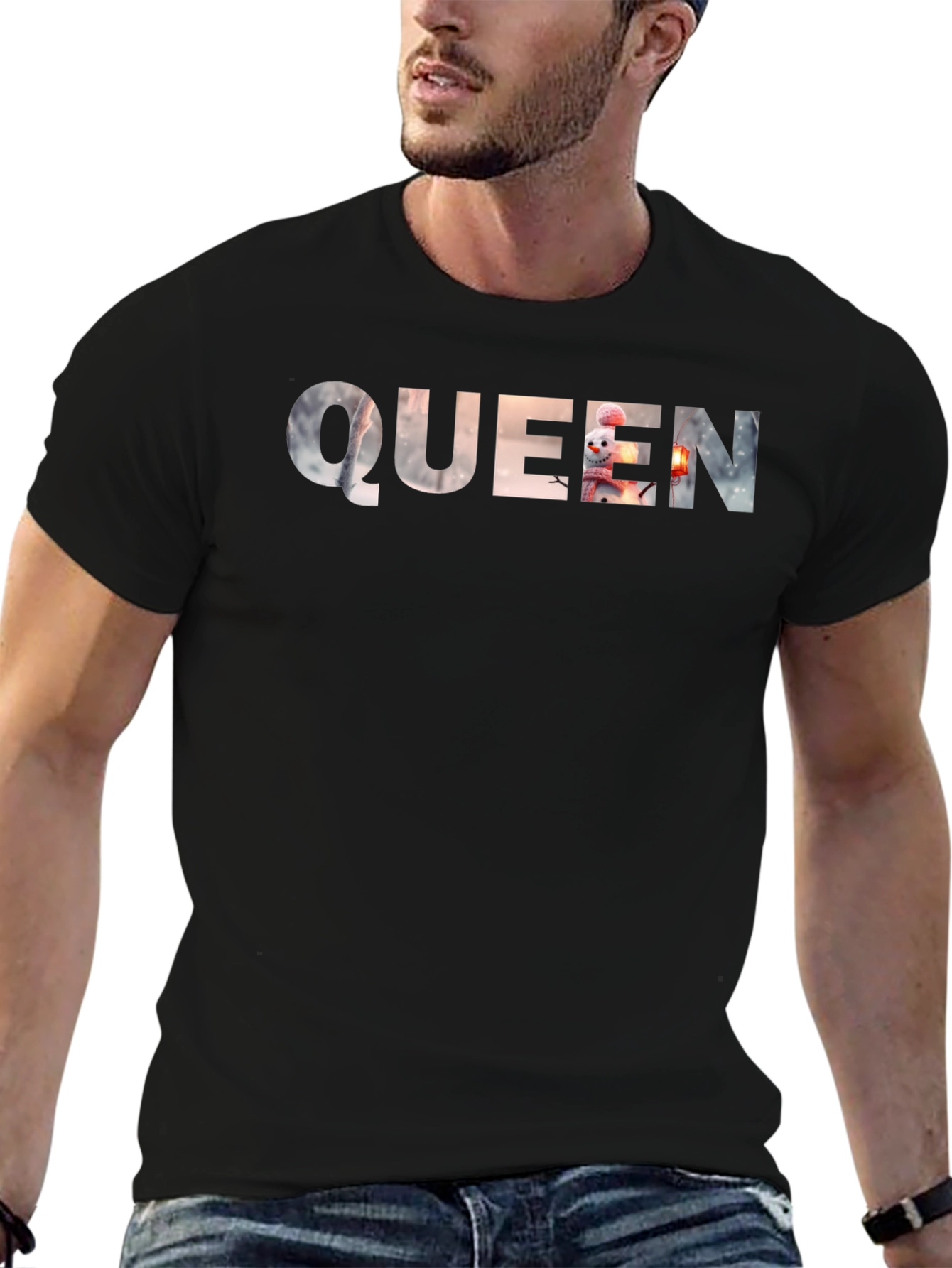 Queen Winter Wonderland T-Shirt - Black