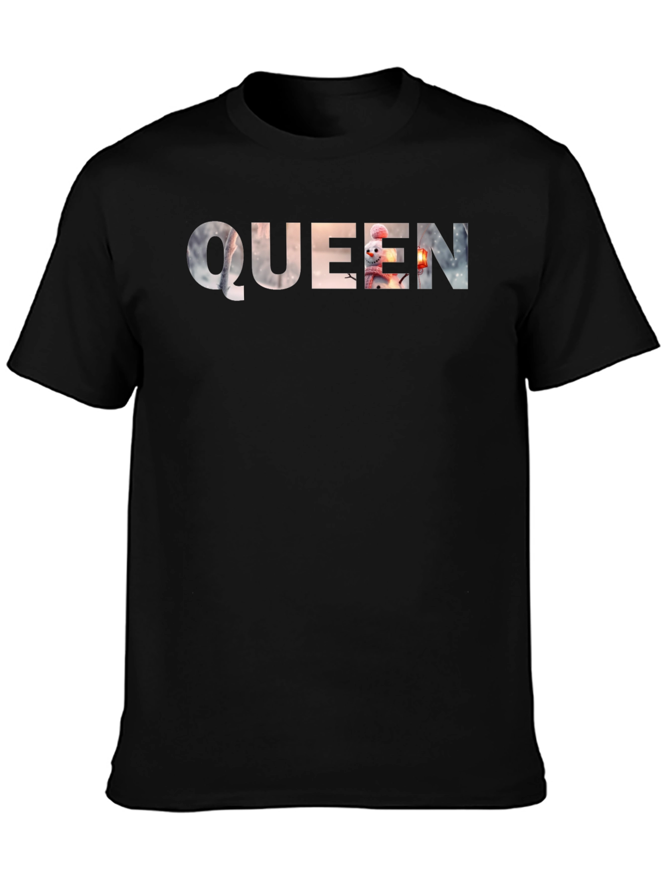 Queen Winter Wonderland T-Shirt - Black