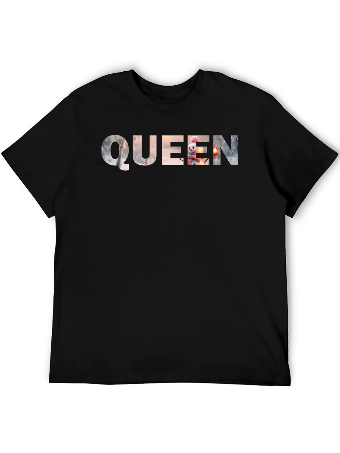 Queen Winter Wonderland T-Shirt - Black