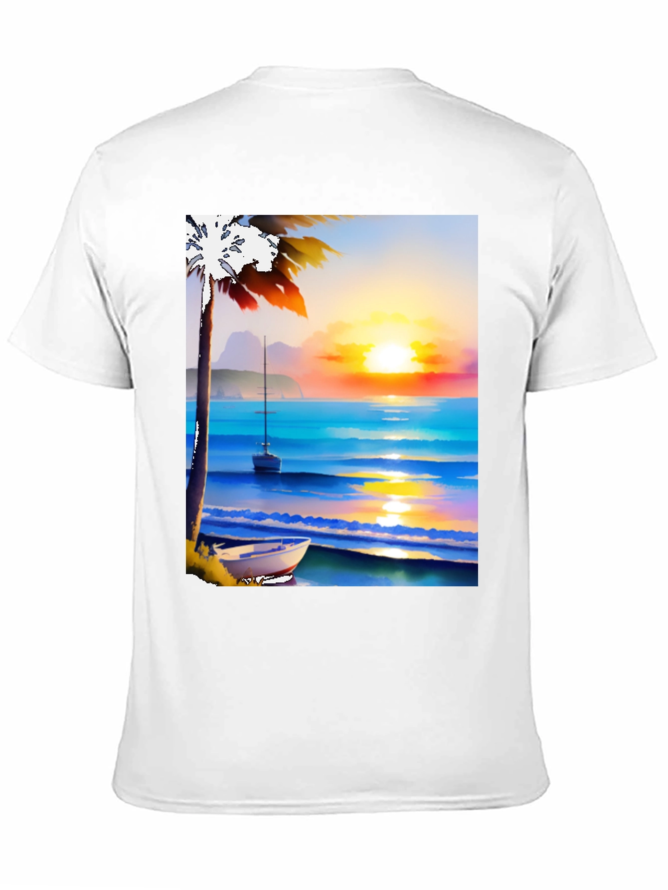 Sunset Beach Graphic Tee - Tropical Vibe