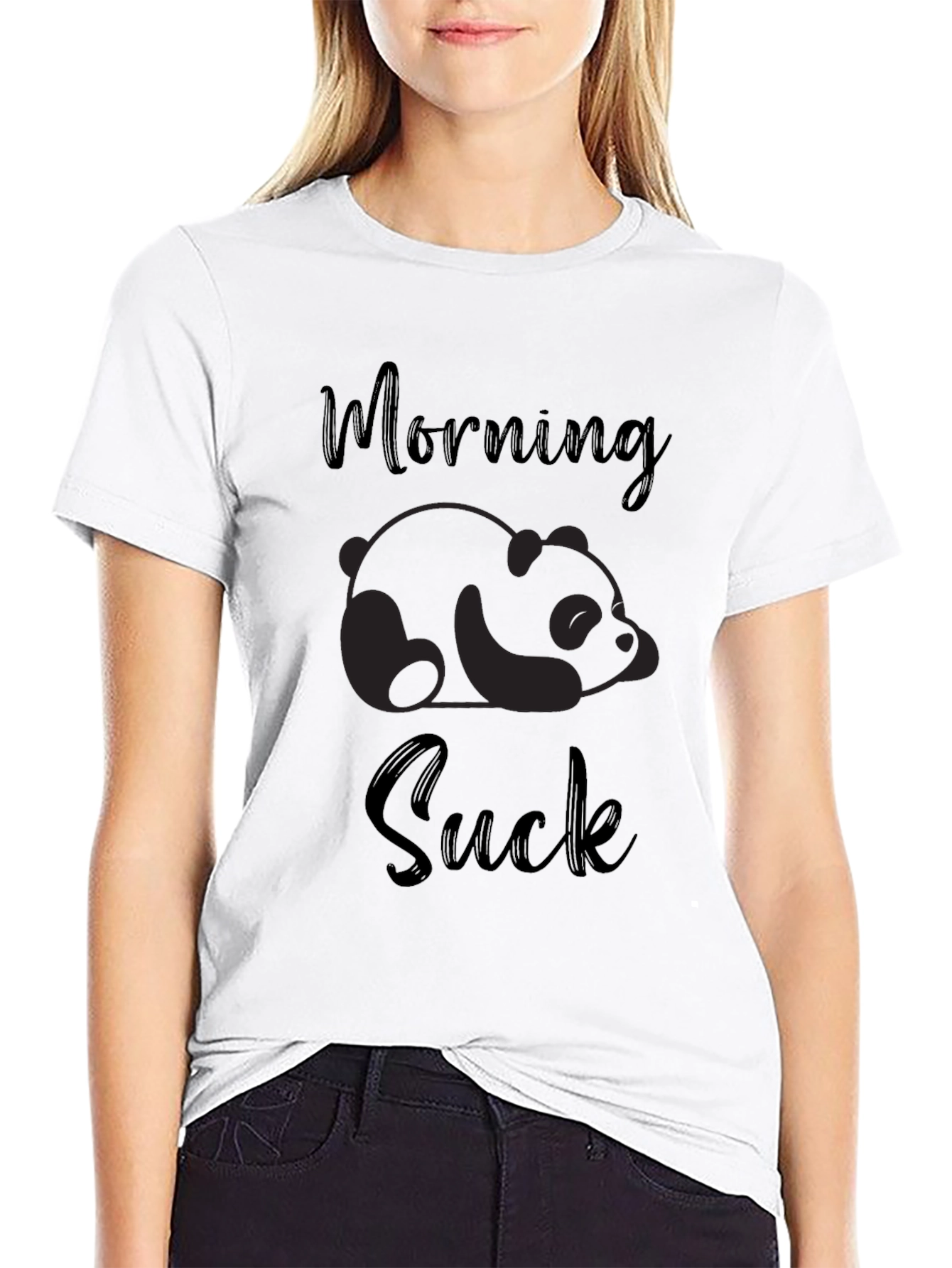 Morning Suck Panda Graphic Tee