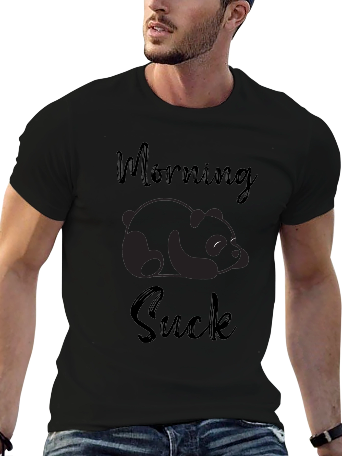 Morning Suck Panda Graphic Tee