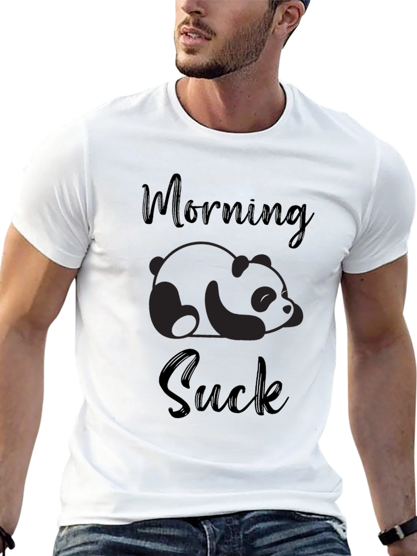 Morning Suck Panda Graphic Tee