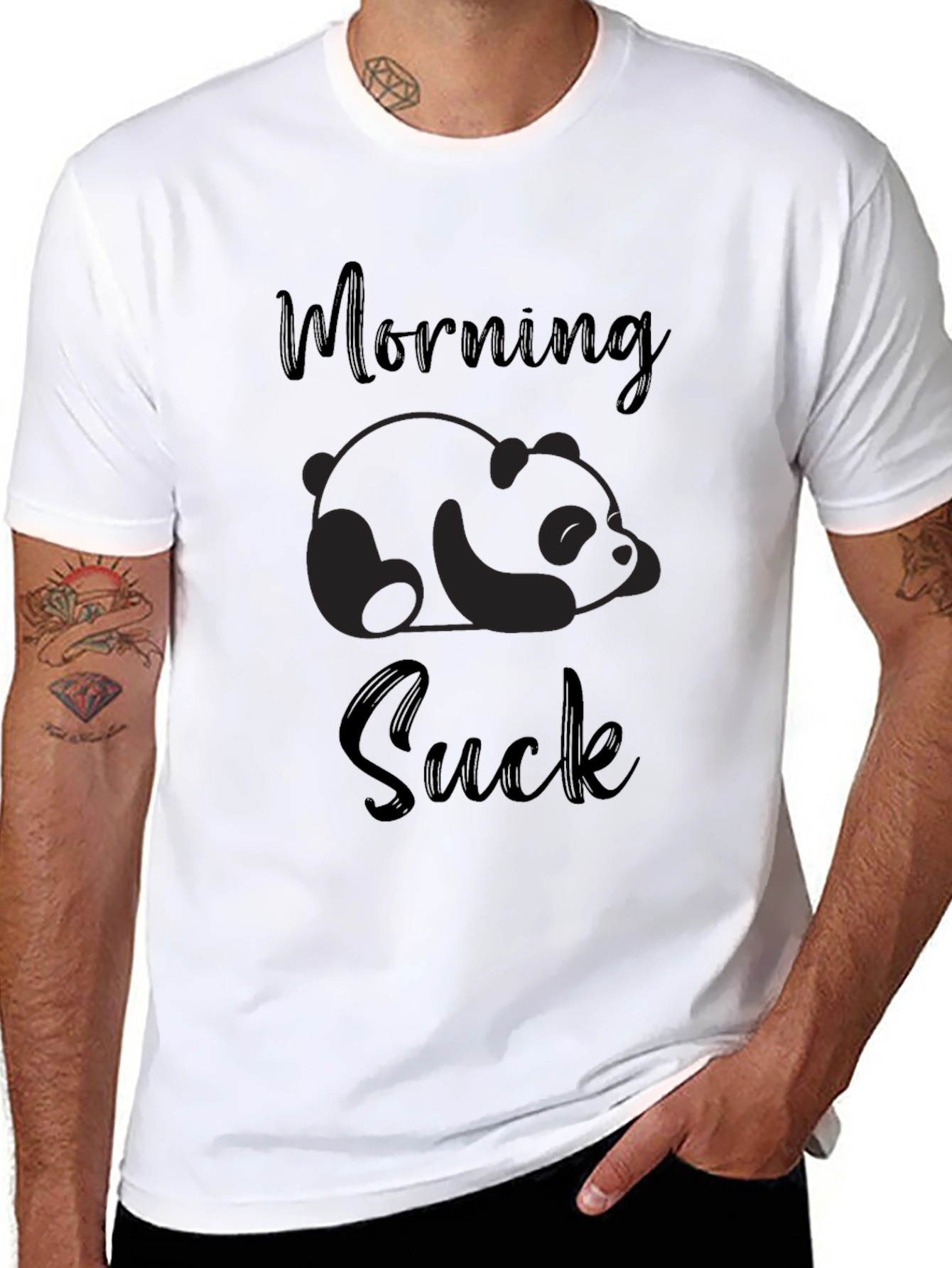 Morning Suck Panda Graphic Tee