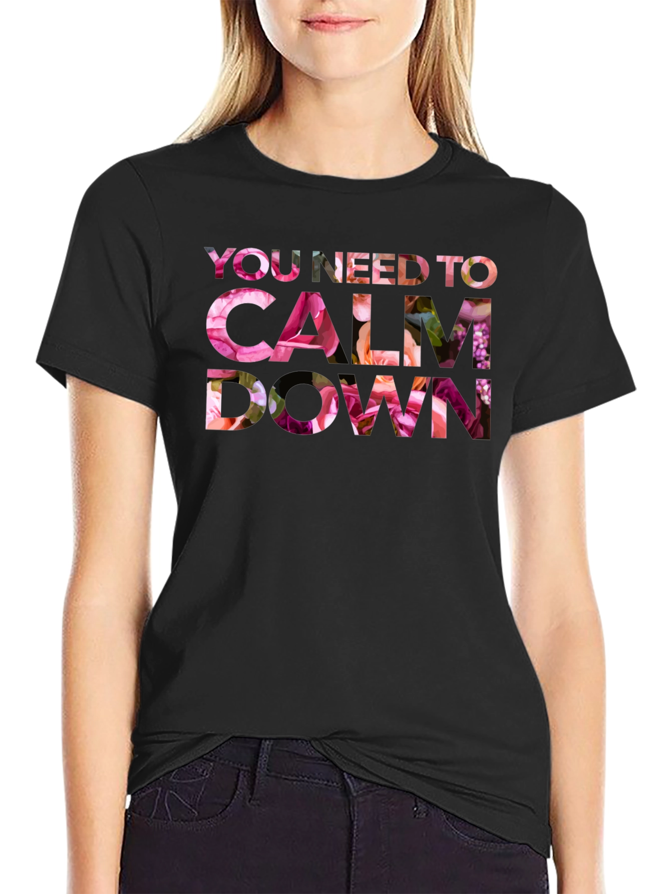 Floral Calm Down T-Shirt