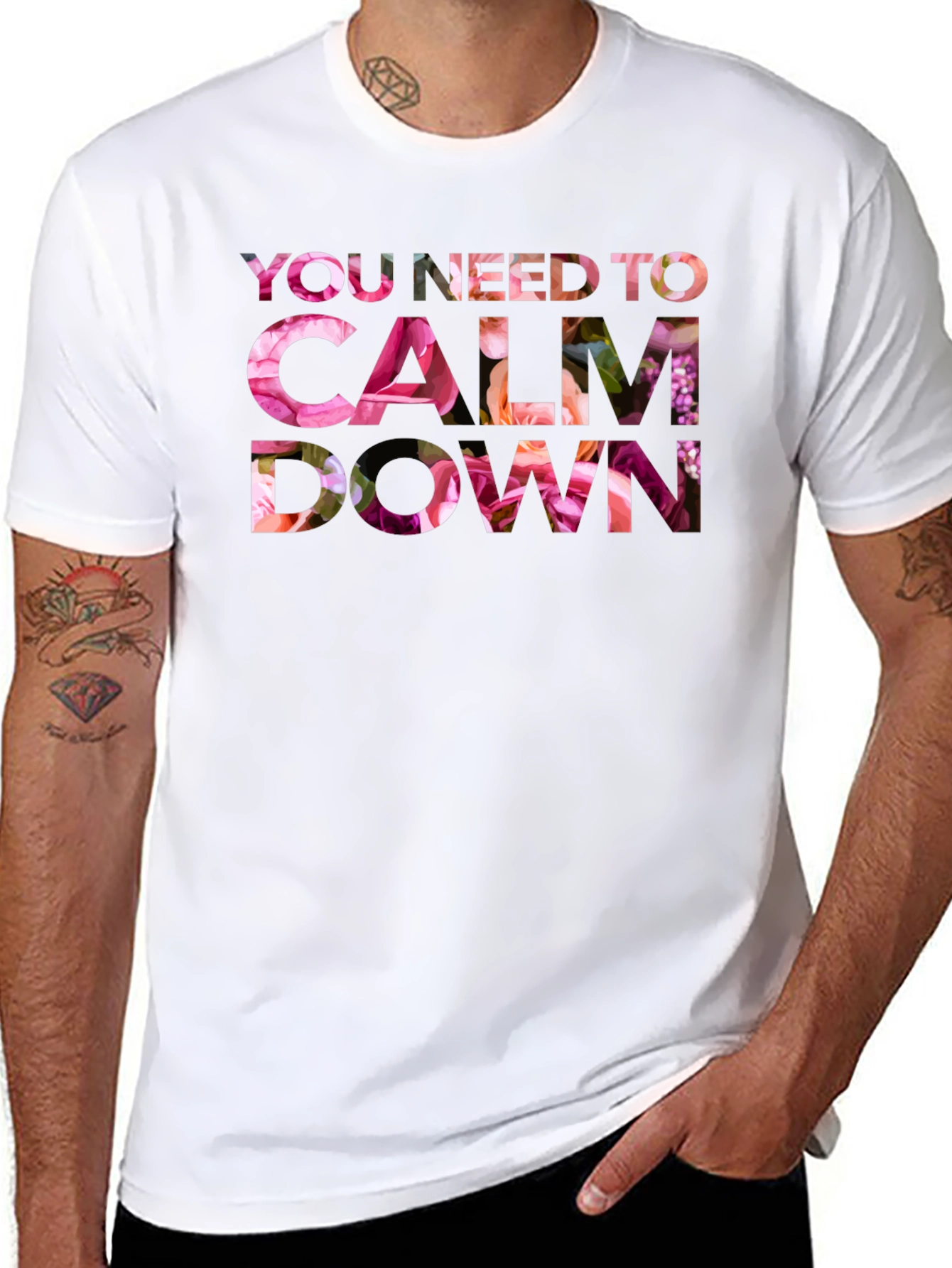 Floral Calm Down T-Shirt