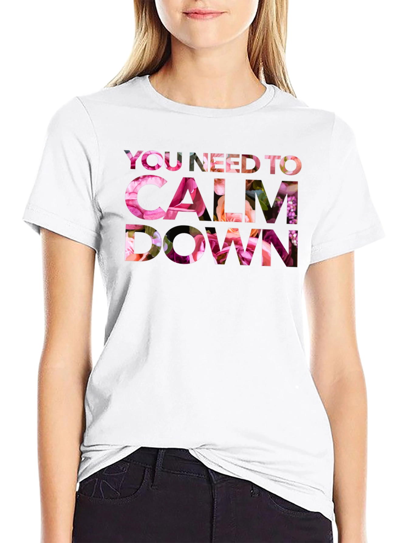 Floral Calm Down T-Shirt