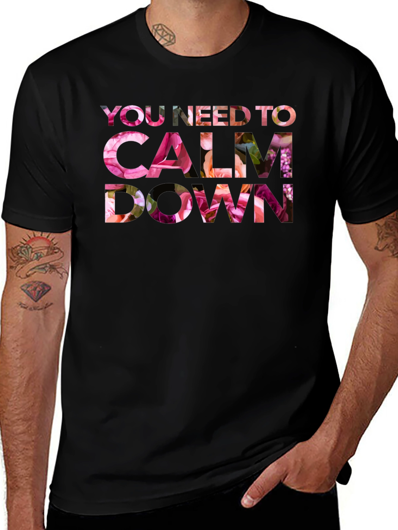 Floral Calm Down T-Shirt