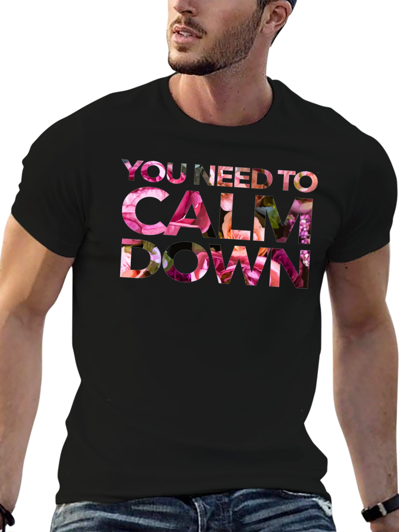 Floral Calm Down T-Shirt
