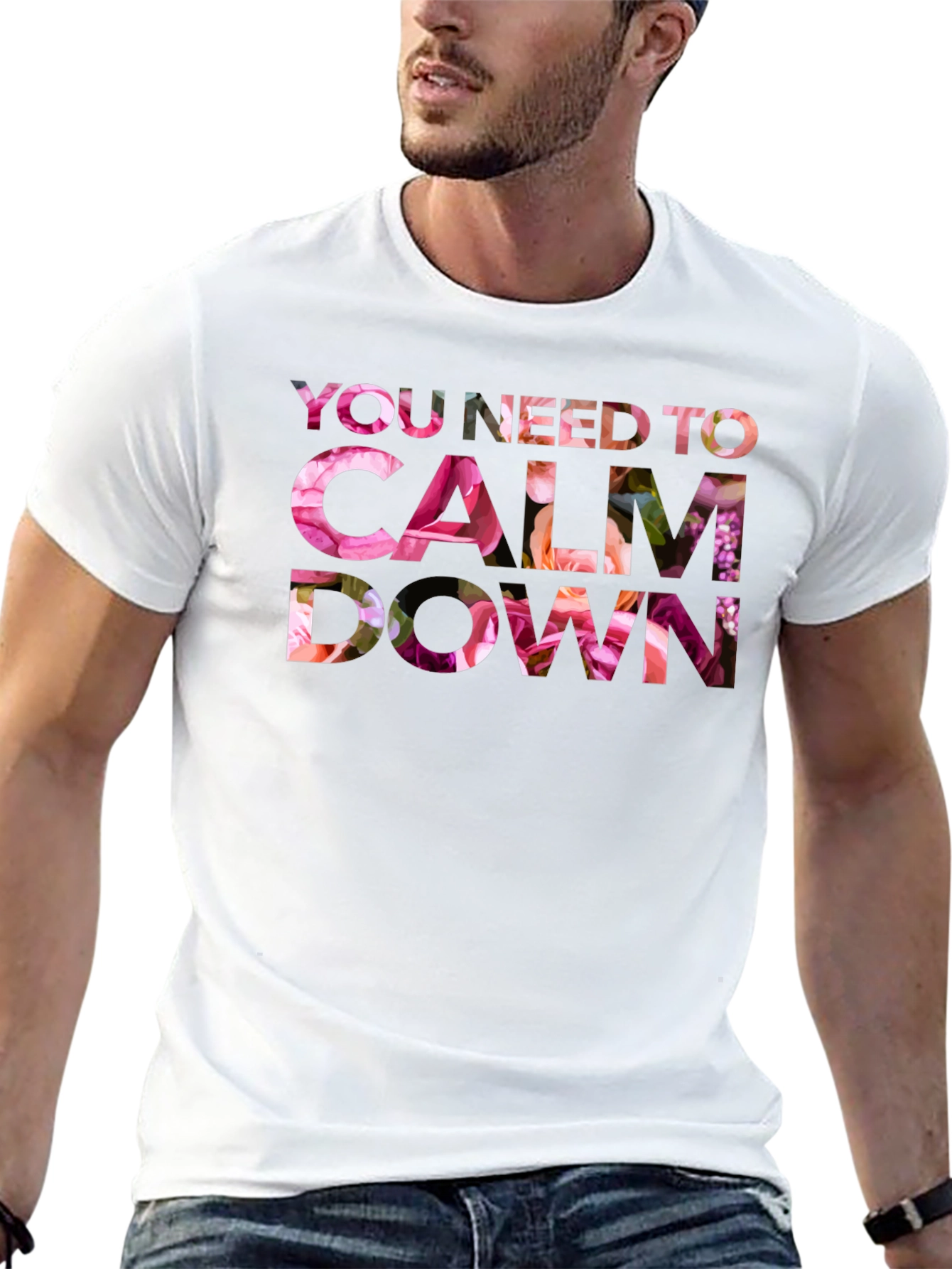 Floral Calm Down T-Shirt