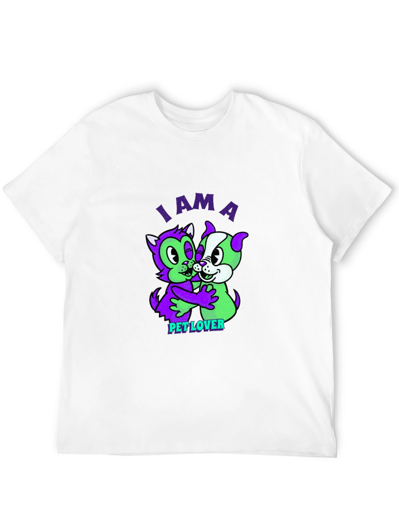 I am a Pet Lover Black Graphic T-Shirt