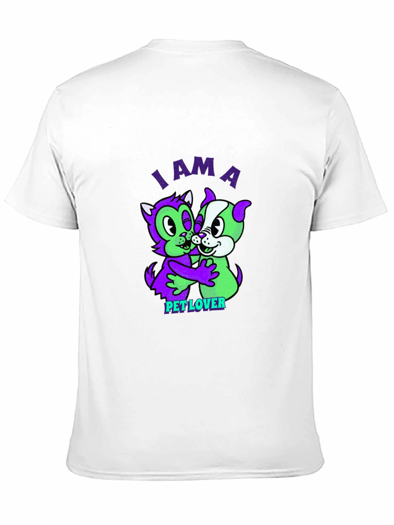 I am a Pet Lover Black Graphic T-Shirt