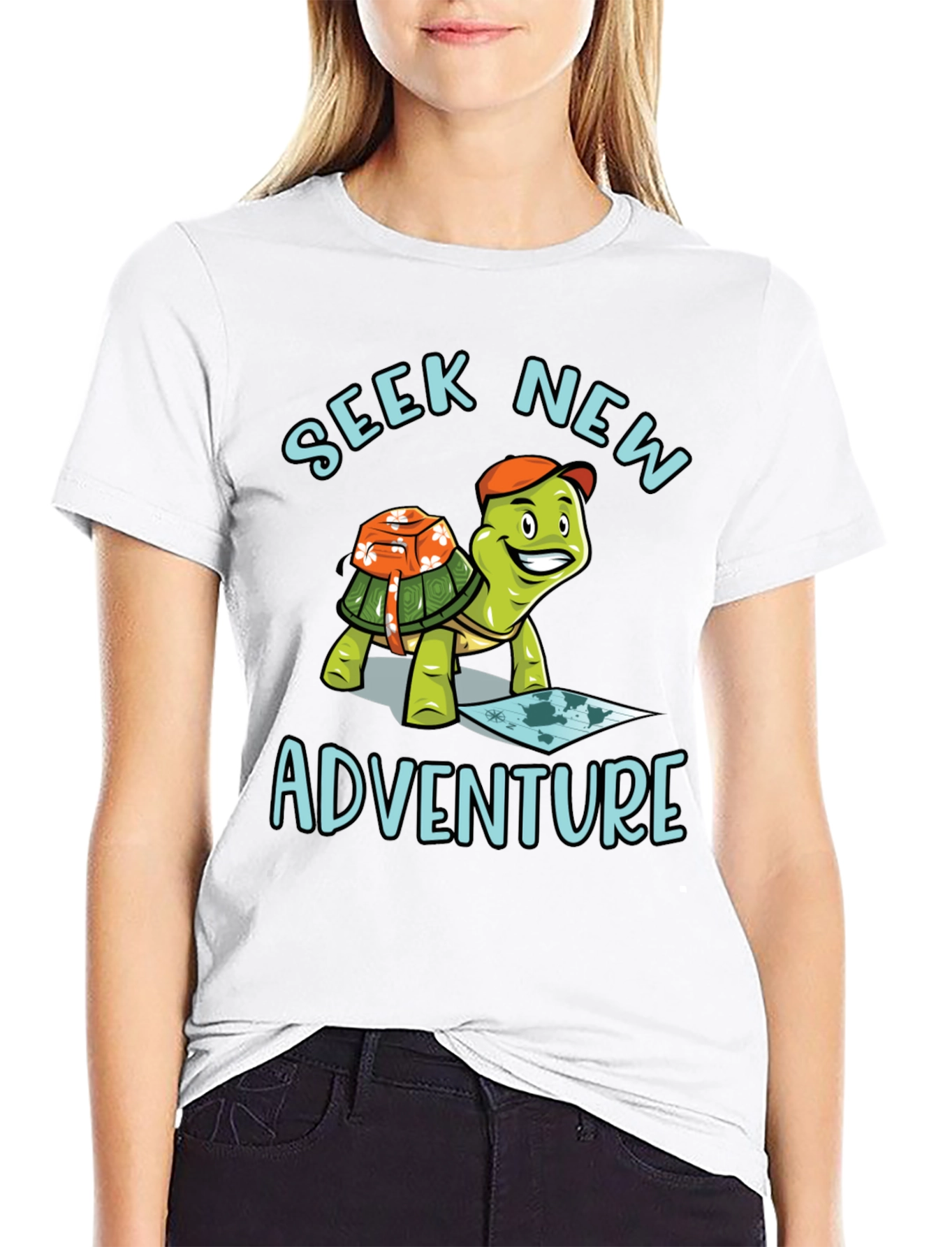 Seek New Adventure Turtle T-Shirt