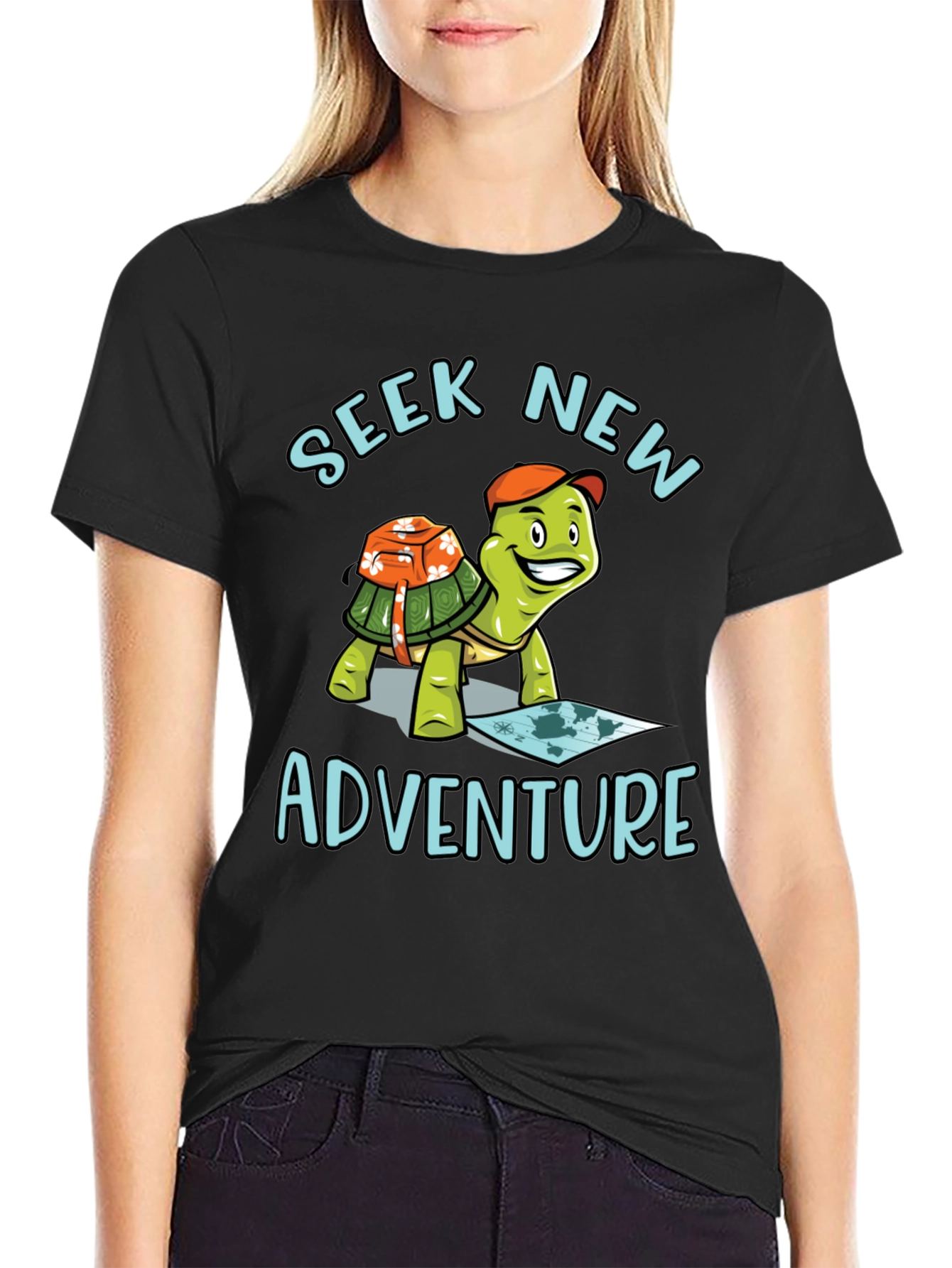 Seek New Adventure Turtle T-Shirt