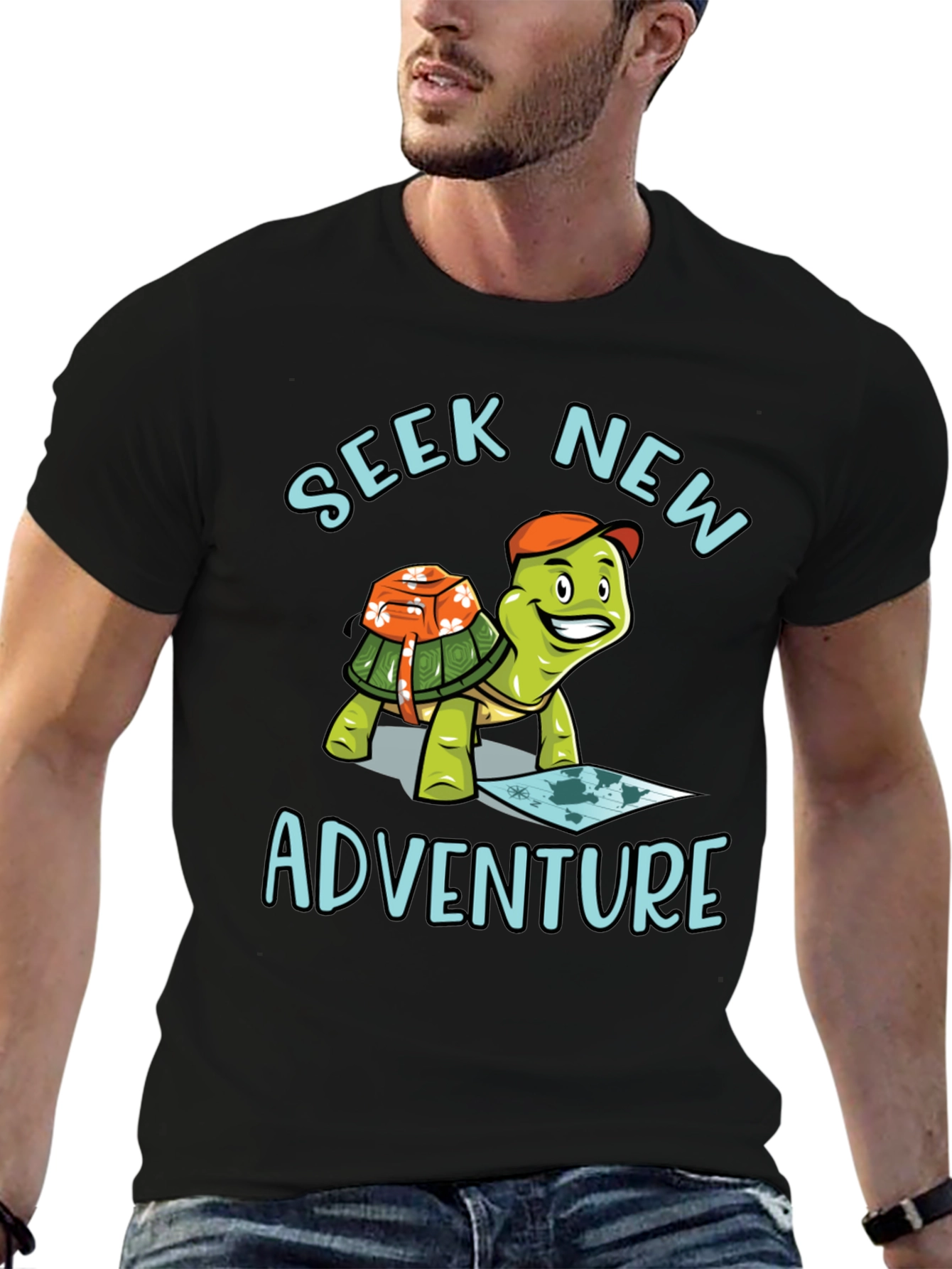 Seek New Adventure Turtle T-Shirt